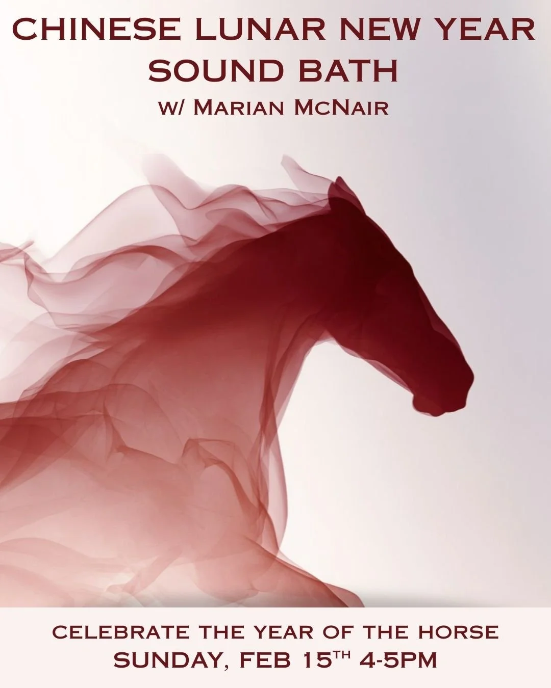 CHINESE LUNAR NEW YEAR SOUND BATH w/ MARIAN MCNAIR