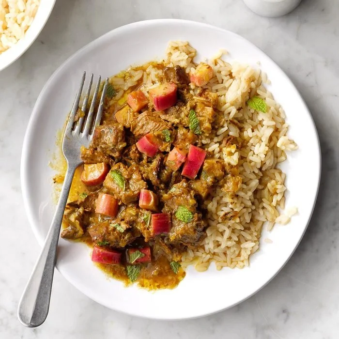 RHUBARB MEAT STEW