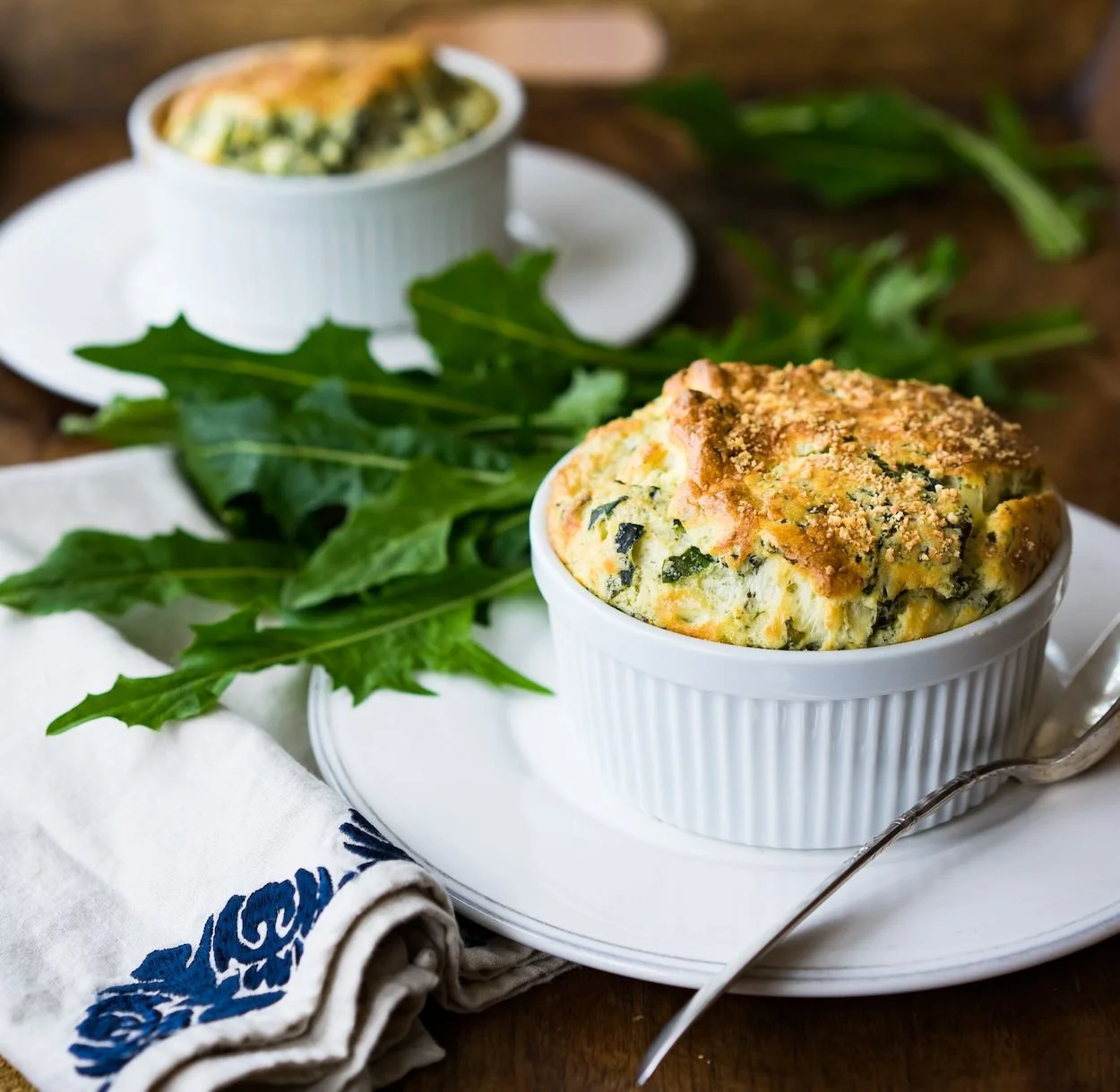 Dandelion Green Soufflé