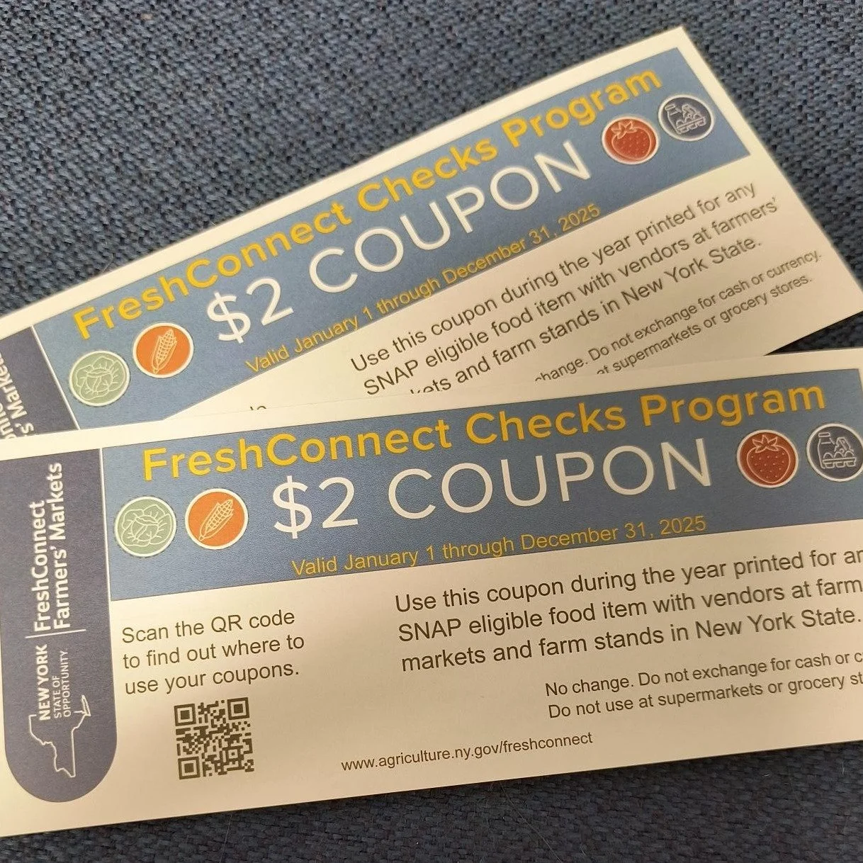 New resource! We are participating in New York State's FreshConnect Emergency Response Program to help those who self-identify as food insecure, or who meet certain income levels. 

Each week through the end of December, you can receive $20 in FreshC