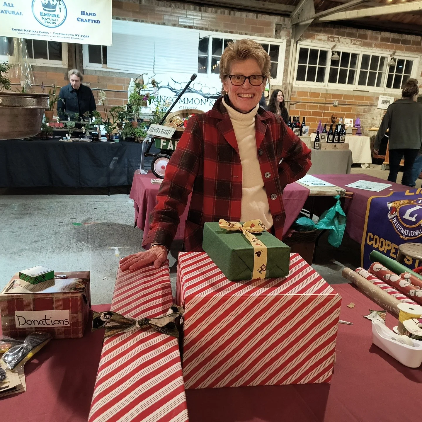 Cooperstown Holiday Stroll &amp; Farmers' Market is Tuesday, December 23, 4 pm to 7 pm. 

Come to a full Cooperstown Farmers' Market, with local food, local gifts, and lots of holiday cheer, including music, complimentary hot mulled cider, and a kids