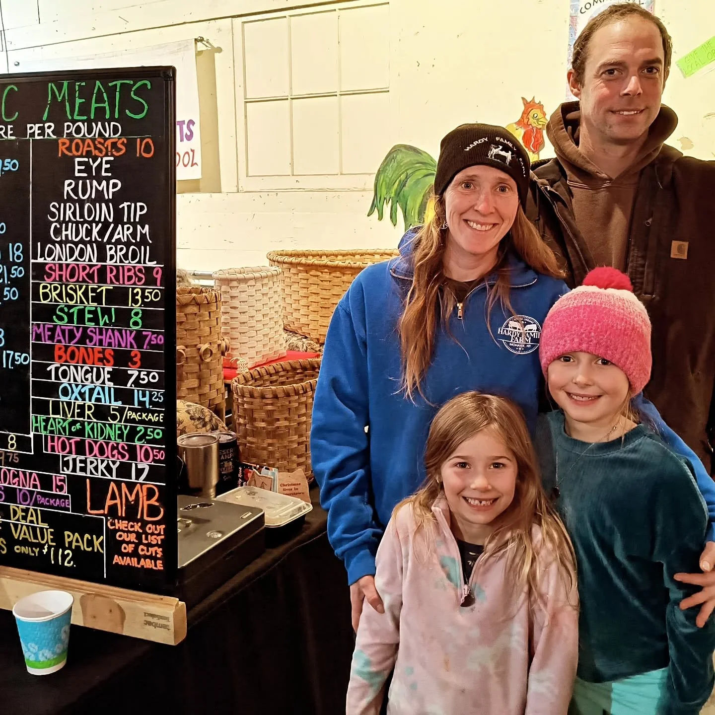 Happy New Year from the Hardy family of Arabeth Farm and all the farmers, makers, bakers, artisans and growers of the year-round Cooperstown Farmers' Market!

 Thank you for shopping local and supporting the hard work, dedication, know-how, and talen