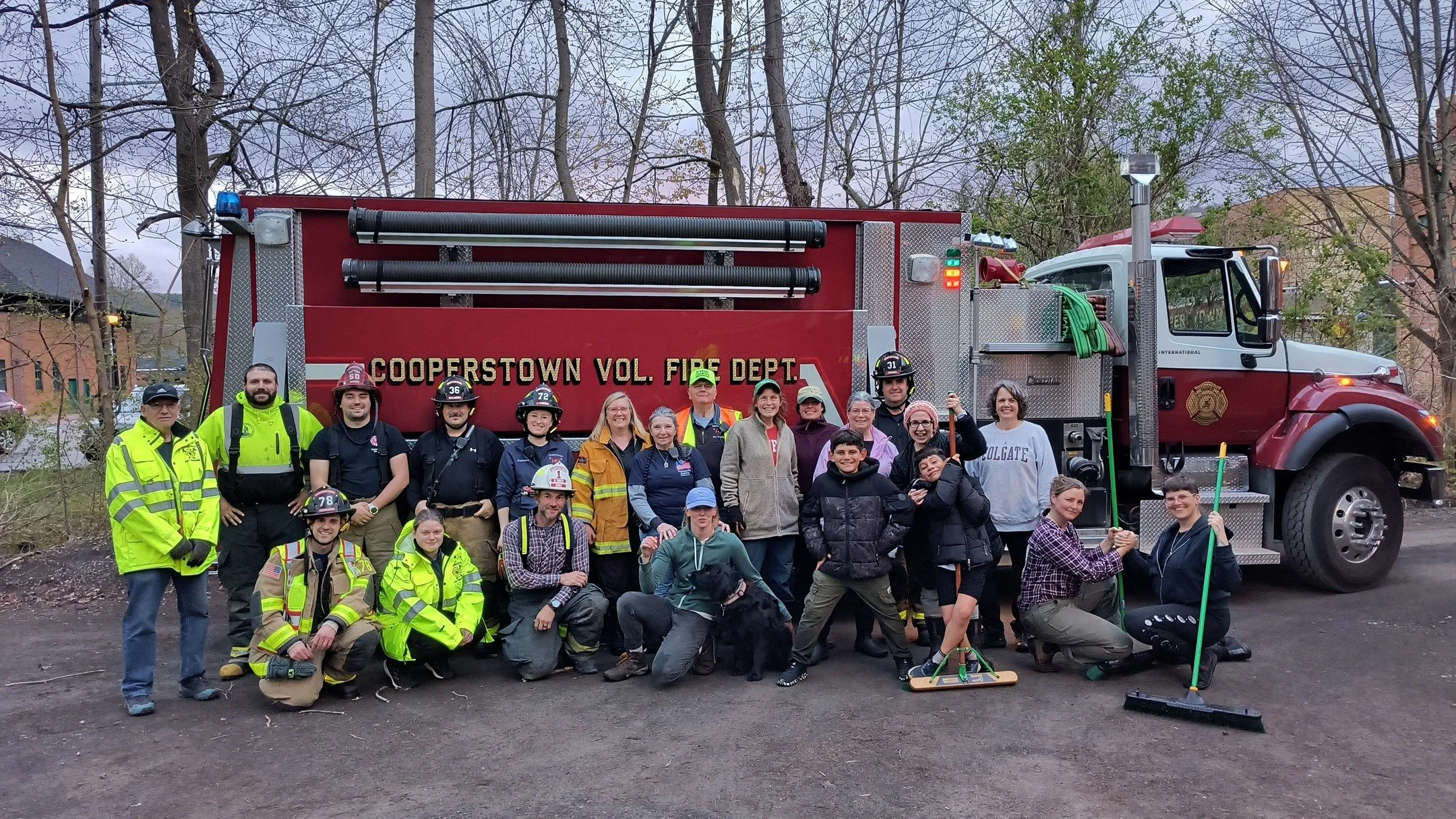 How do you spring clean a farmers' market? Thanks to the Cooperstown Fire Department, the Cooperstown Farmers' Market is ready for a new season. Come see the results on Saturday!

Thanks to the wonderful volunteer firefighters, vendor volunteers, Ily