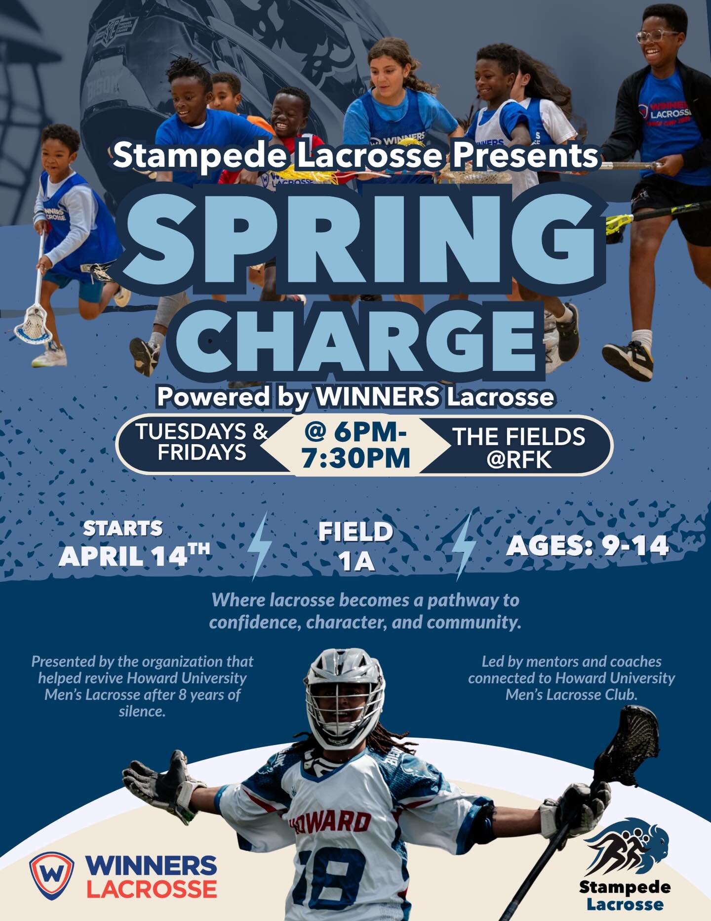 Join @howardmenlax 🦬 for Spring Charge this season! Spots are limited, register TODAY! 🥍 

Link in bio!