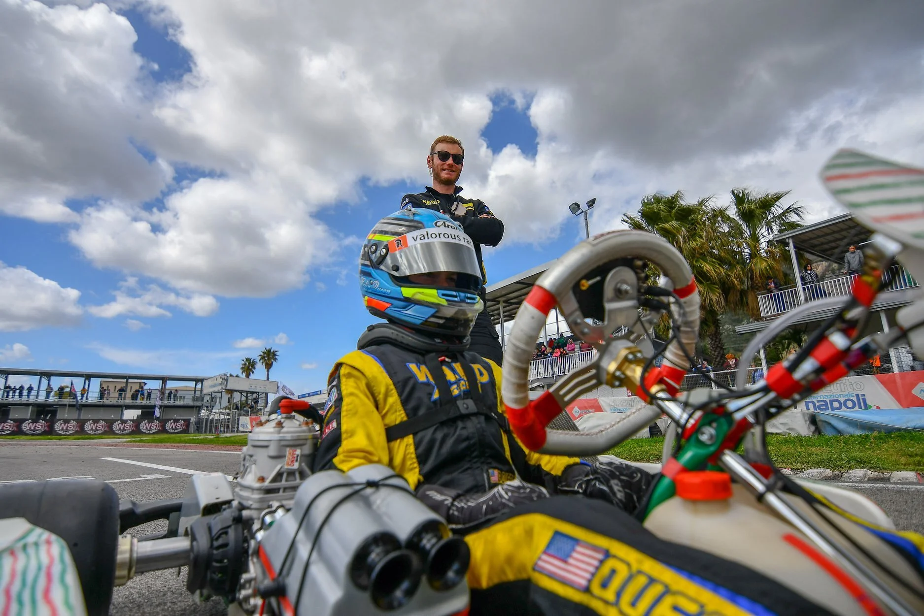 Driving Through the Field, American Colin Queen Gains Experience in Europe