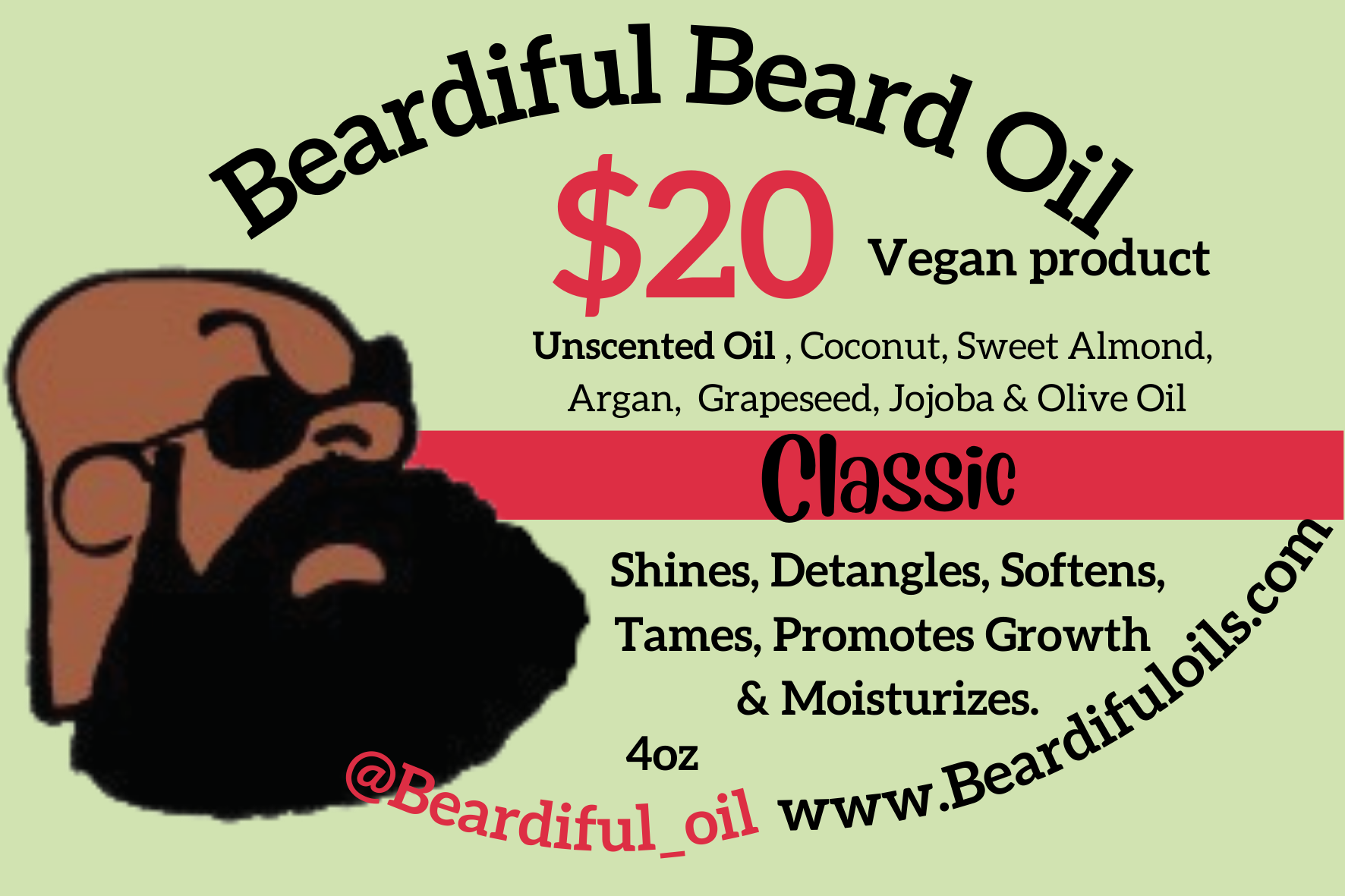 Classic Beard Oil -Unscented