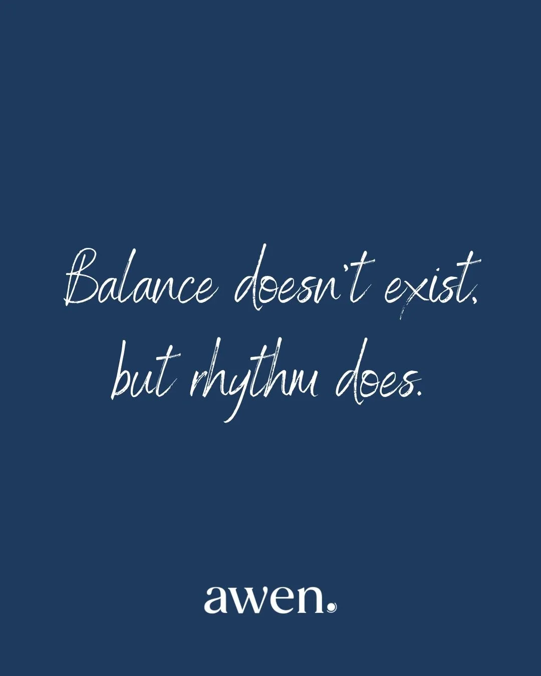 Balance doesn&rsquo;t exist, but rhythm does.

Some days your work takes the lead.
Some days your family does.
Both are important and both deserve space.

You&rsquo;re not dropping the ball.
You&rsquo;re learning the rhythm of what matters most.

Tha