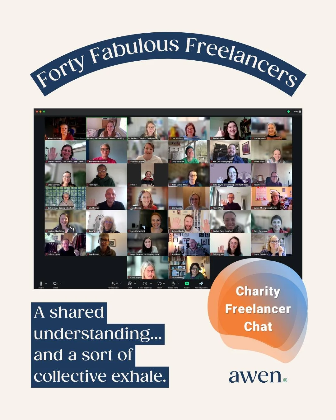 On Monday, I had the joy of guest co-hosting the Charity Freelancer Chat with Richard Berks, and what a bloody brilliant hour it was.

I&rsquo;m still thinking about the conversations we had.

Our theme was Doing Good, Being Well &ndash; Sustainabili