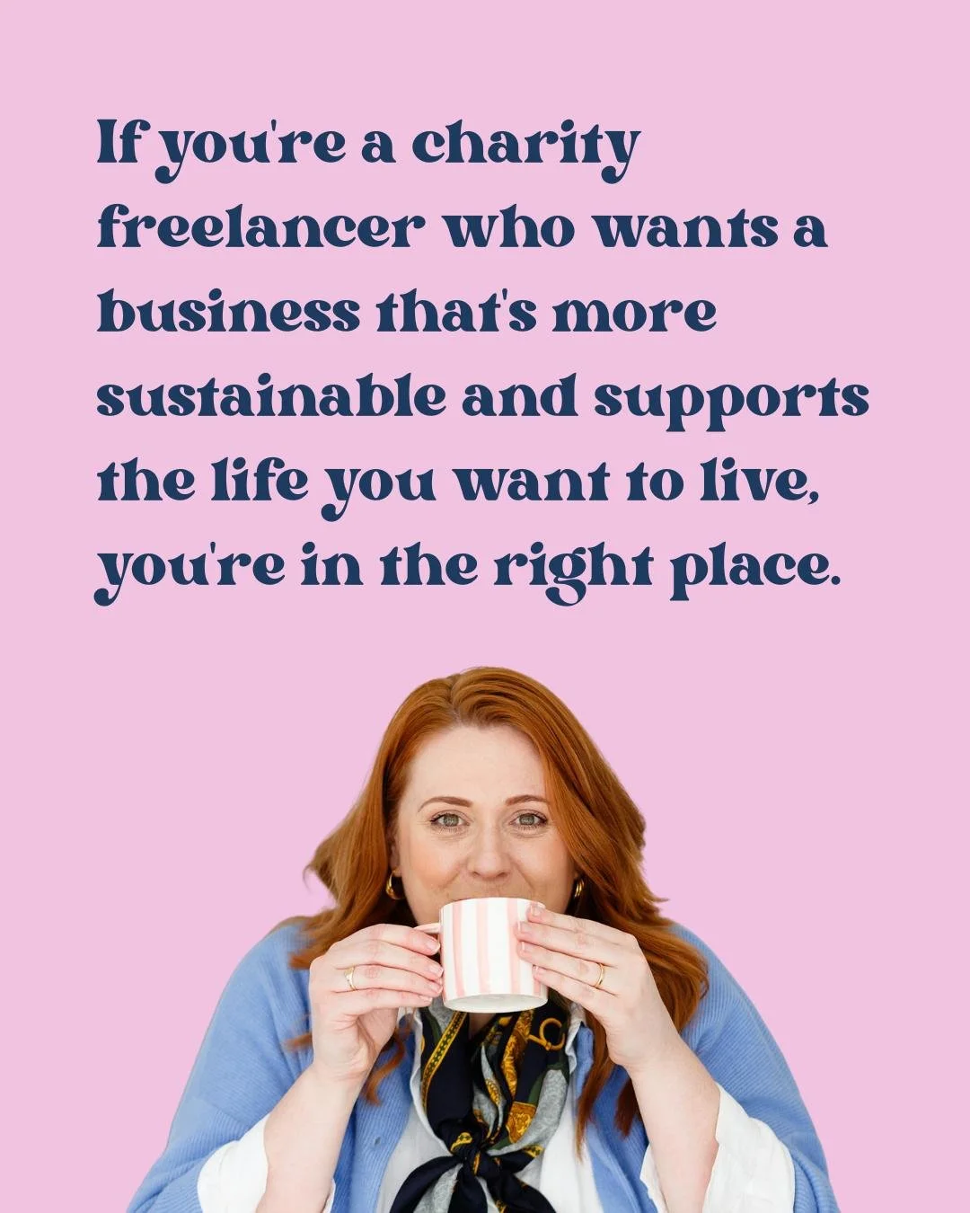 Tell me in the comments: What kind of charity freelance work do you do? I want to get to know you.

If you're an experienced charity freelancer who wants a business that's steadier, more sustainable and genuinely supports the life you want to live, y