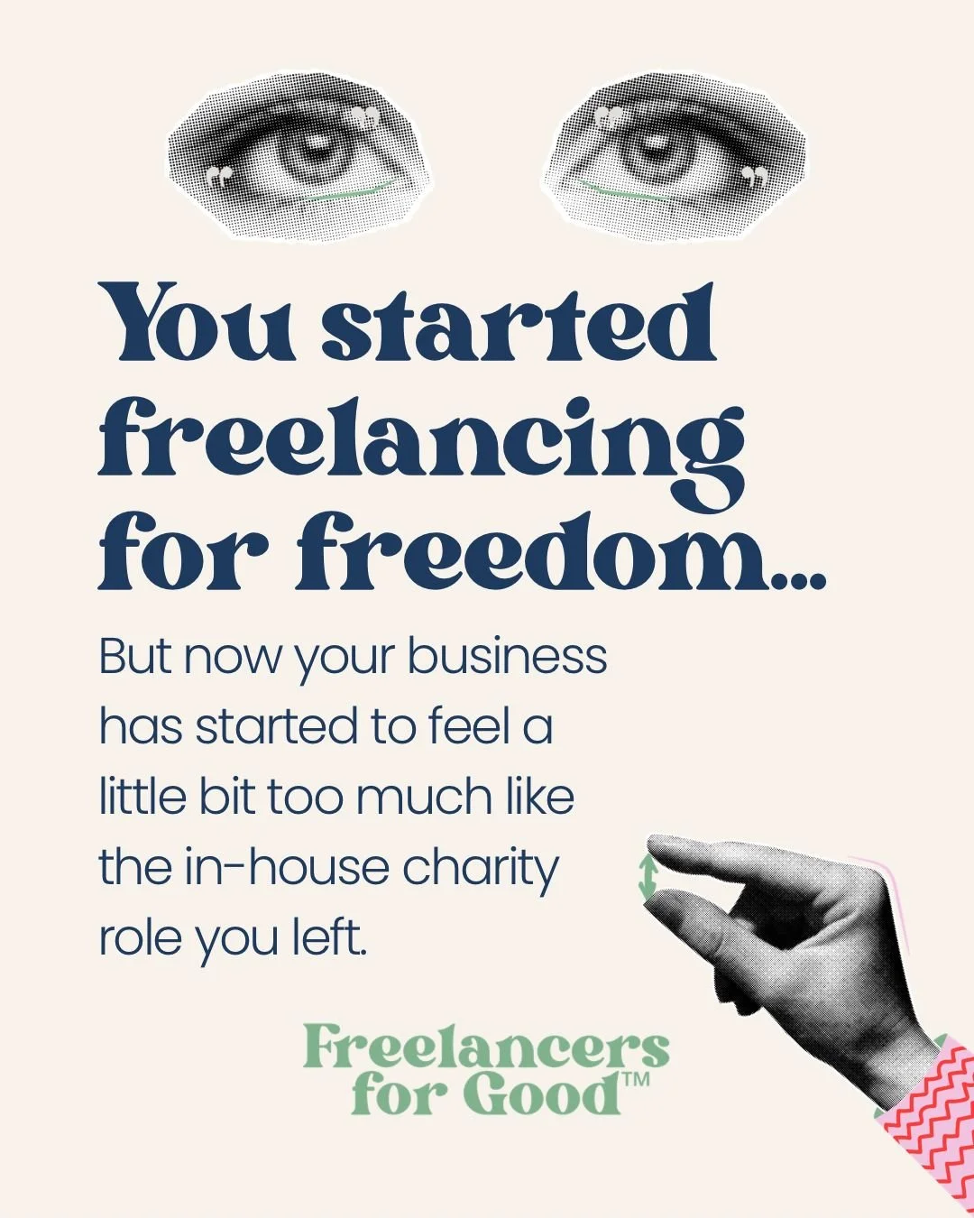 I started freelancing so I&rsquo;d have more freedom.

Six years later, I&rsquo;ve had two babies during that time and freelancing gave me something an in-house charity job never could have: the ability to build my work around them, not the other way