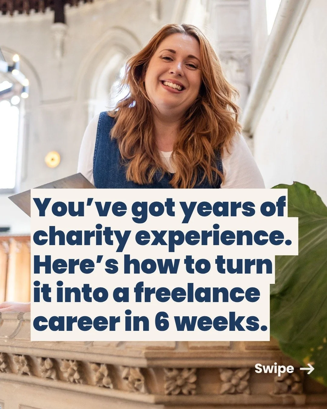 If you work in the charity sector and have been wondering about freelancing, here's exactly what's included in my new programme, Take the Leap.

It's a 6-week live group programme for experienced charity professionals. You get weekly live sessions, a