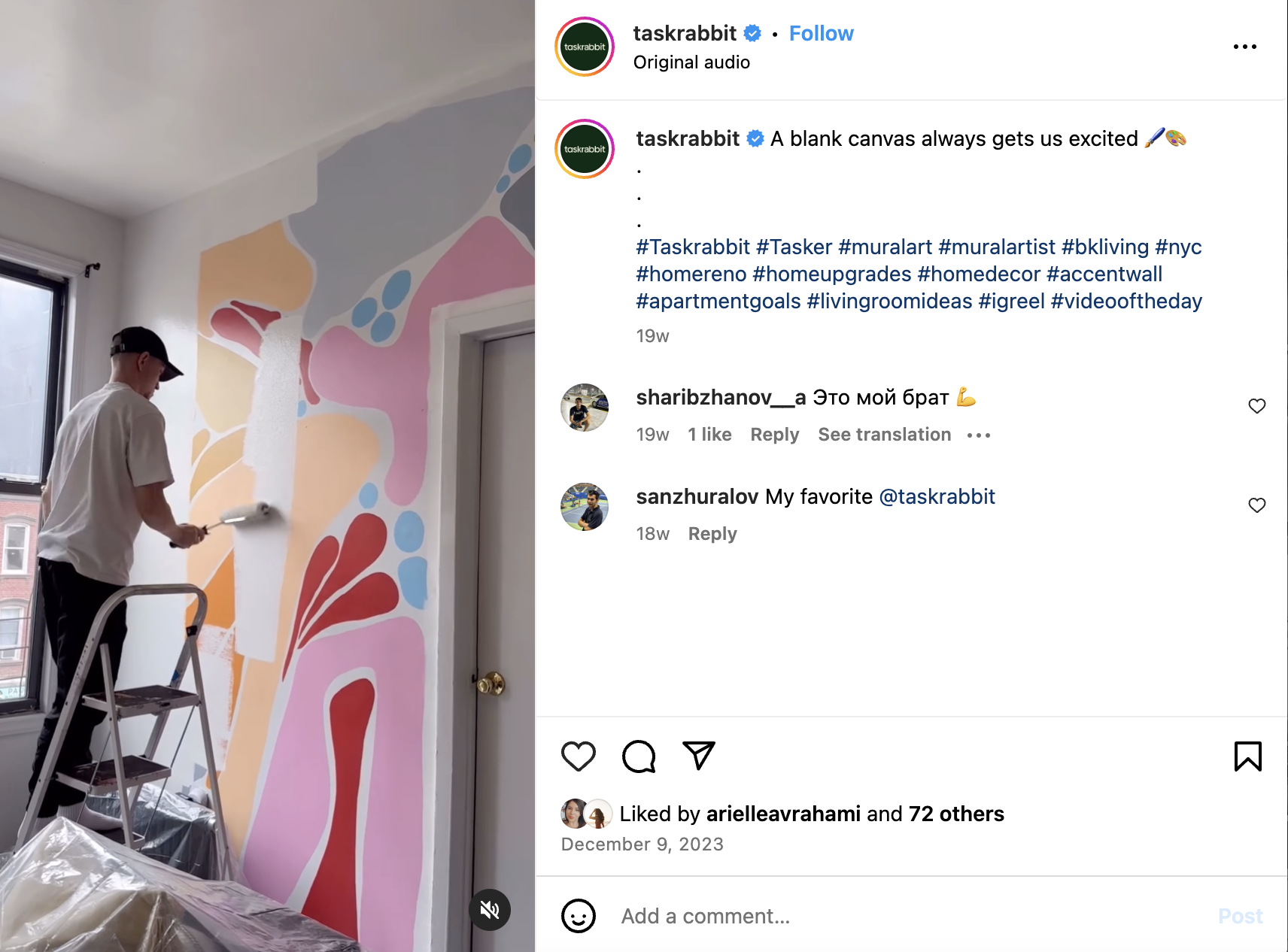 Blank Canvas IG Caption - Taskrabbit