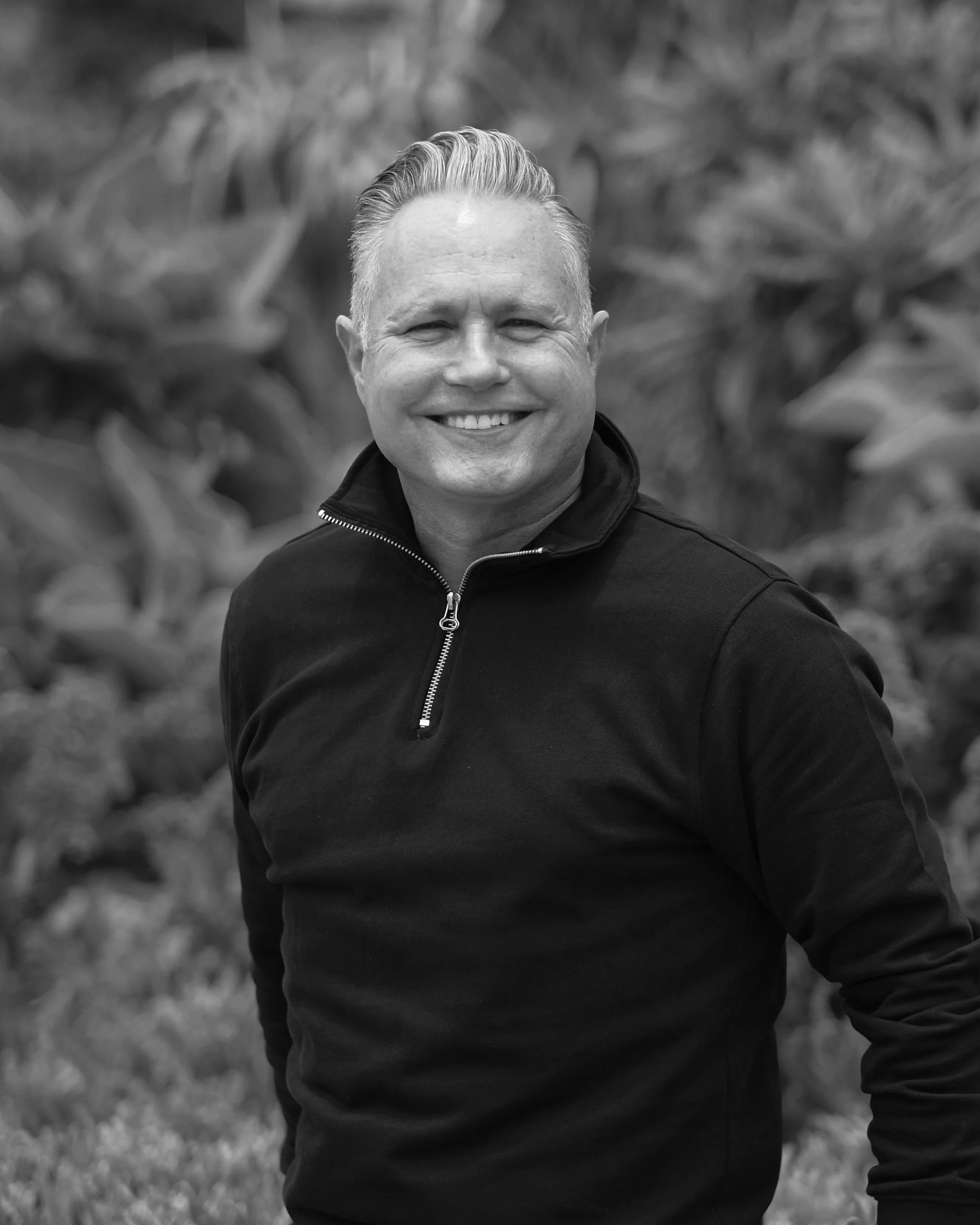 Black and white photo of Allan Teta