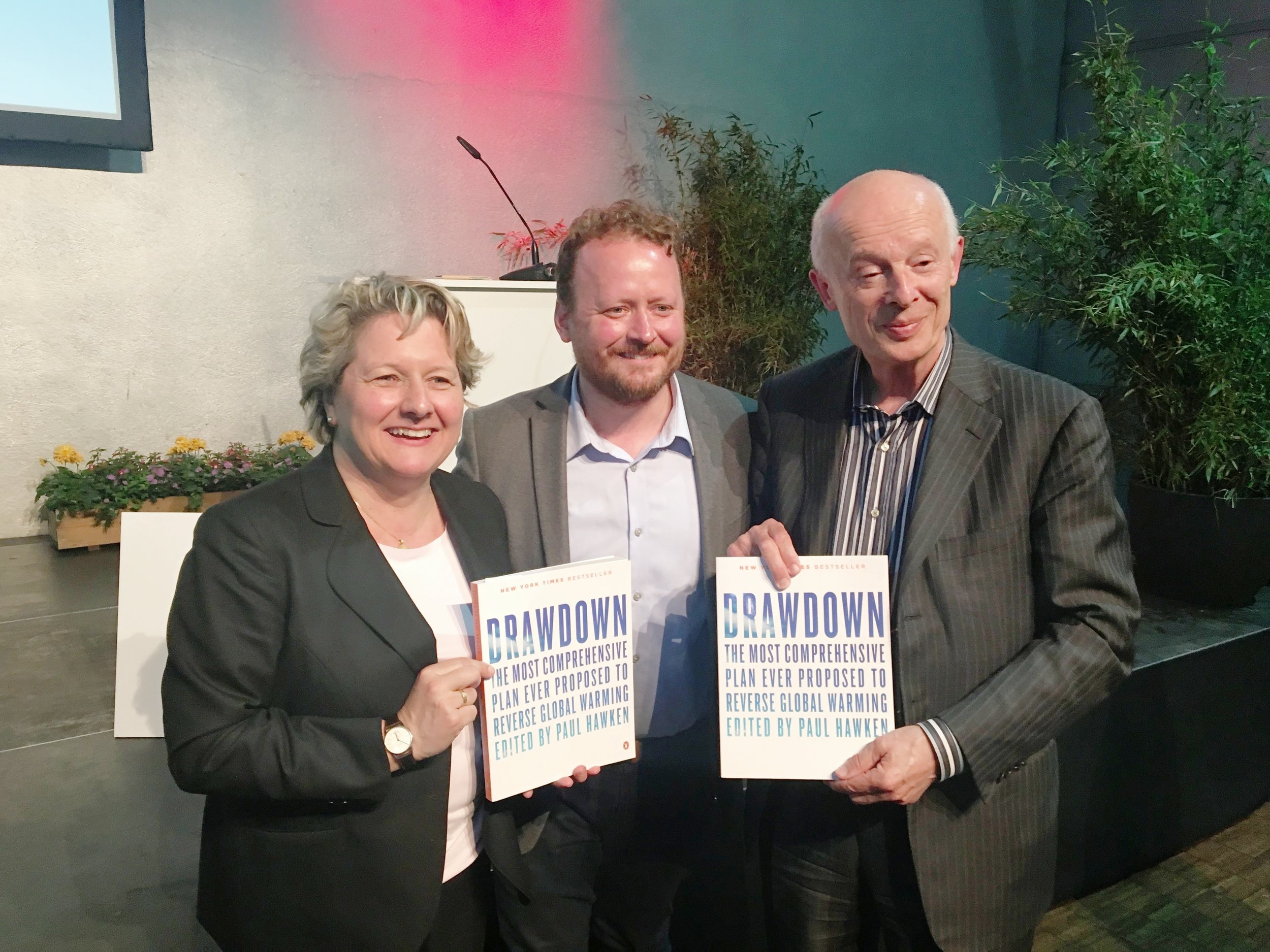  @ launch of Drawdown Europe with Svenja Schulze, German Federal Minister for the Environment, and Prof. Dr. h.c. Hans Joachim Schellnhuber, Director of the Potsdam Institute for Climate Impact. 