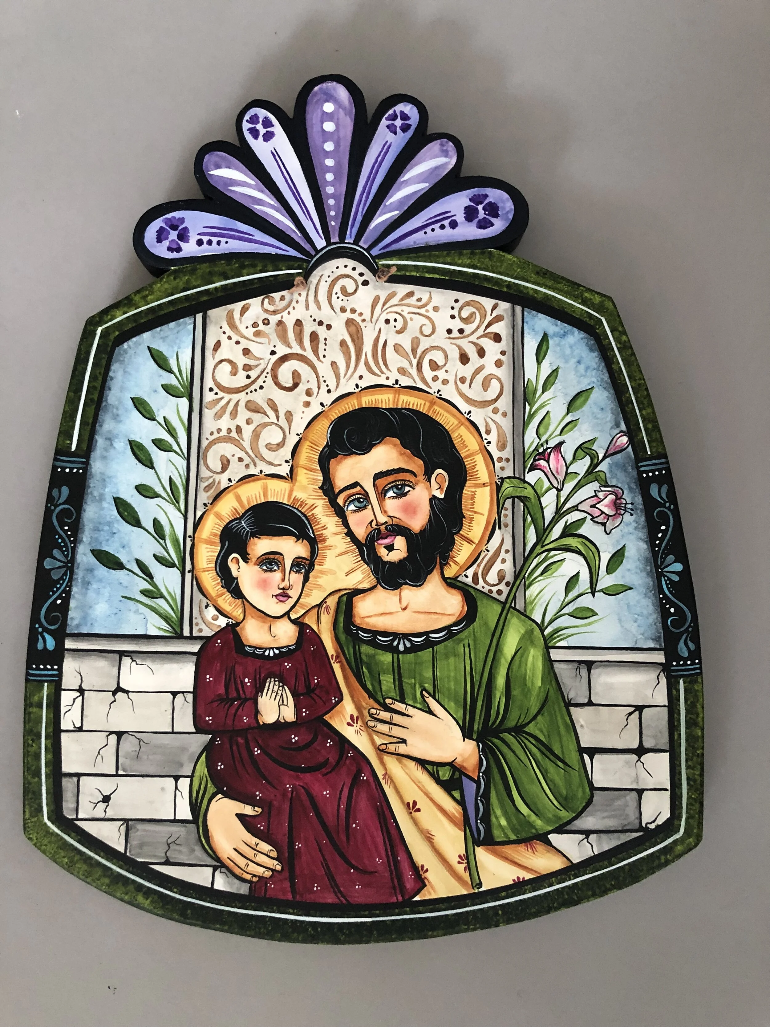 Saint Joseph and Jesus, patron of fathers and carpenters (2019)©