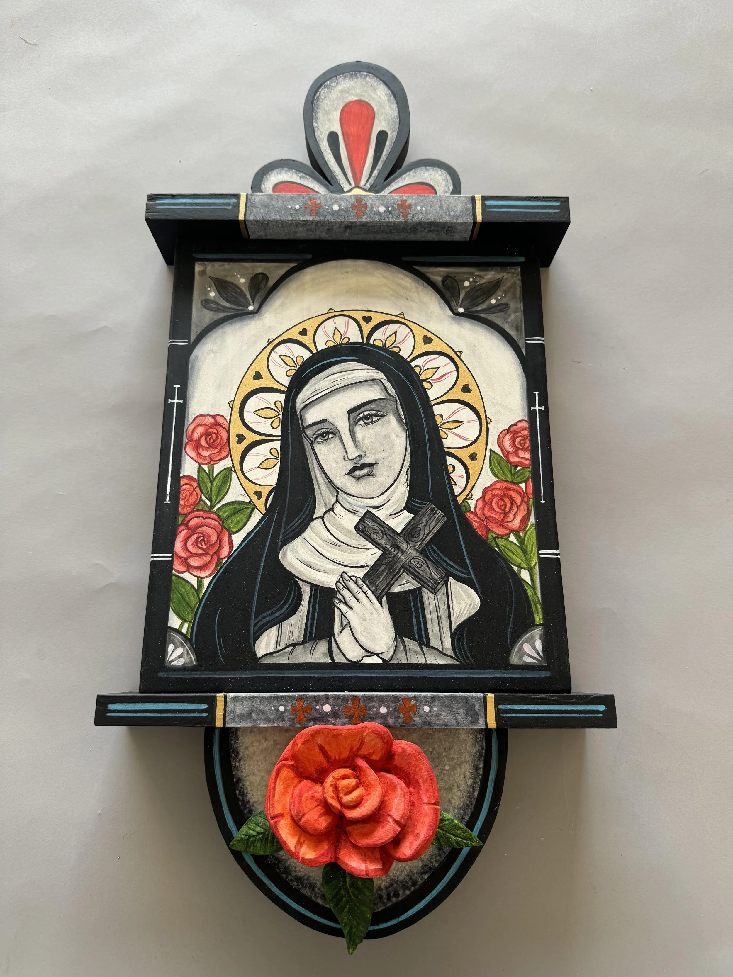 Saint Therese De Lisieux Monochromatic  