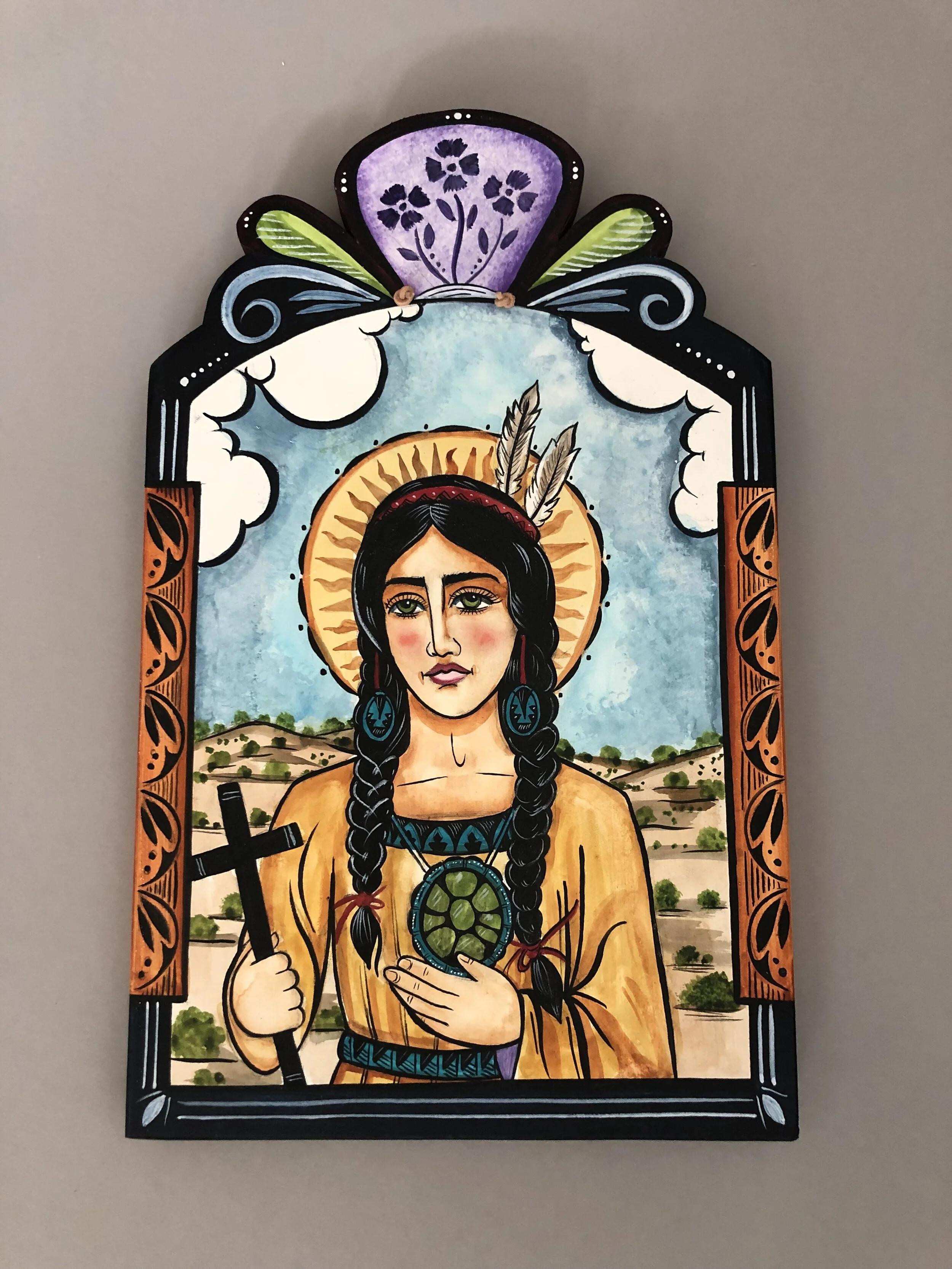 Saint Kateri Tekekwitha patron of ecology and native americans (2019)©