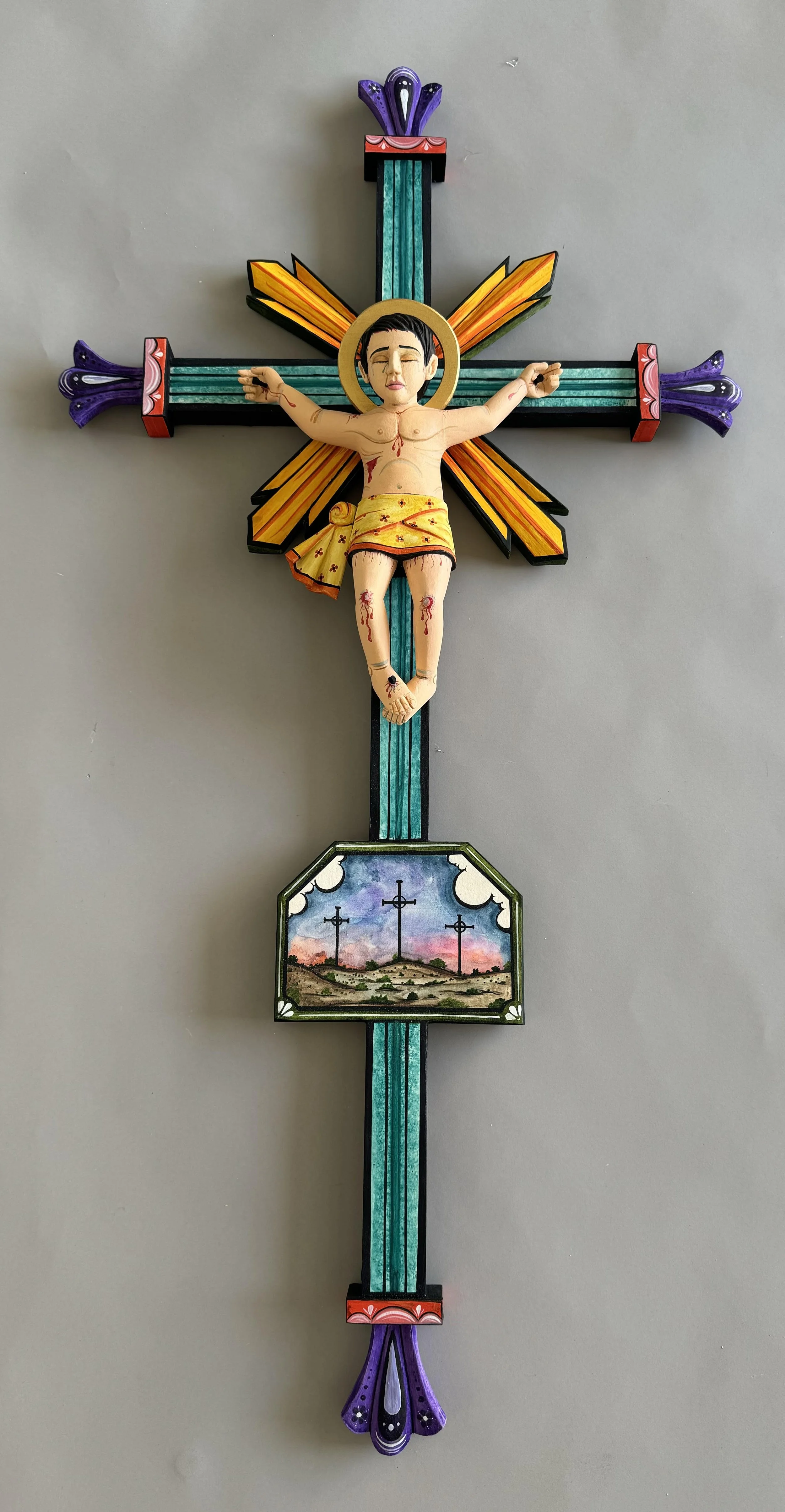 Devine Innocence Jesus crucified as a child