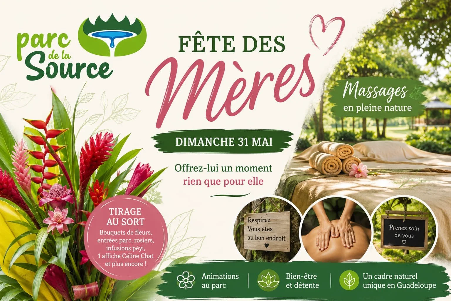 Fête des Mères en Guadeloupe: offrez-lui une parenthèse enchantée au Parc de la Source