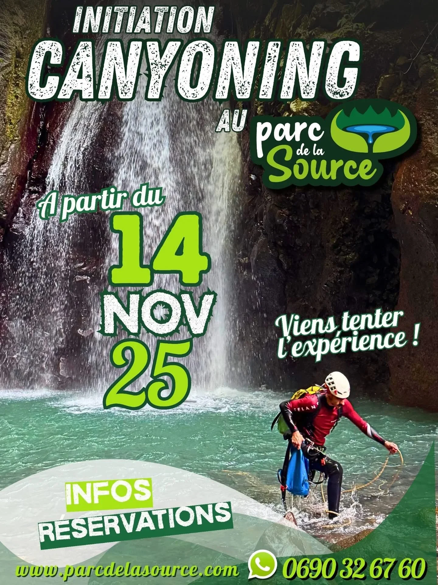 Canyoning au Parc de la Source