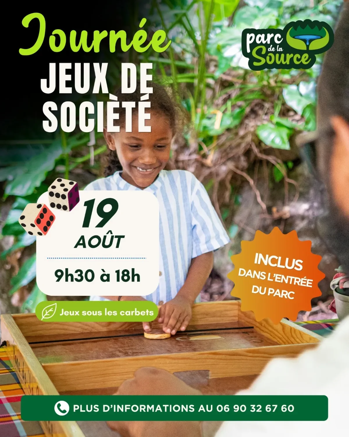 jeux de societe au Parc de La Source Bouillante Guadeloupe