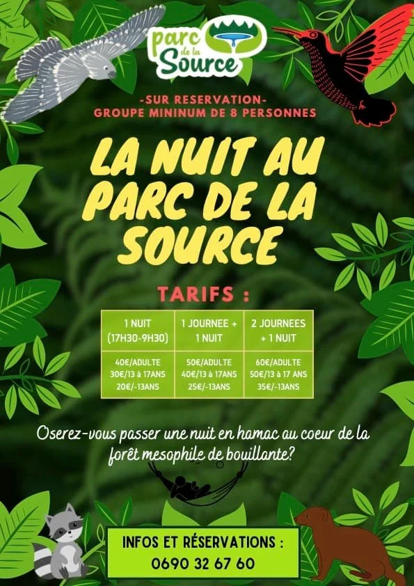 La nuit au Parc de la Source