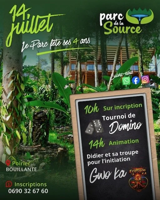 14 Juillet: anniversaire du Parc de La Source
