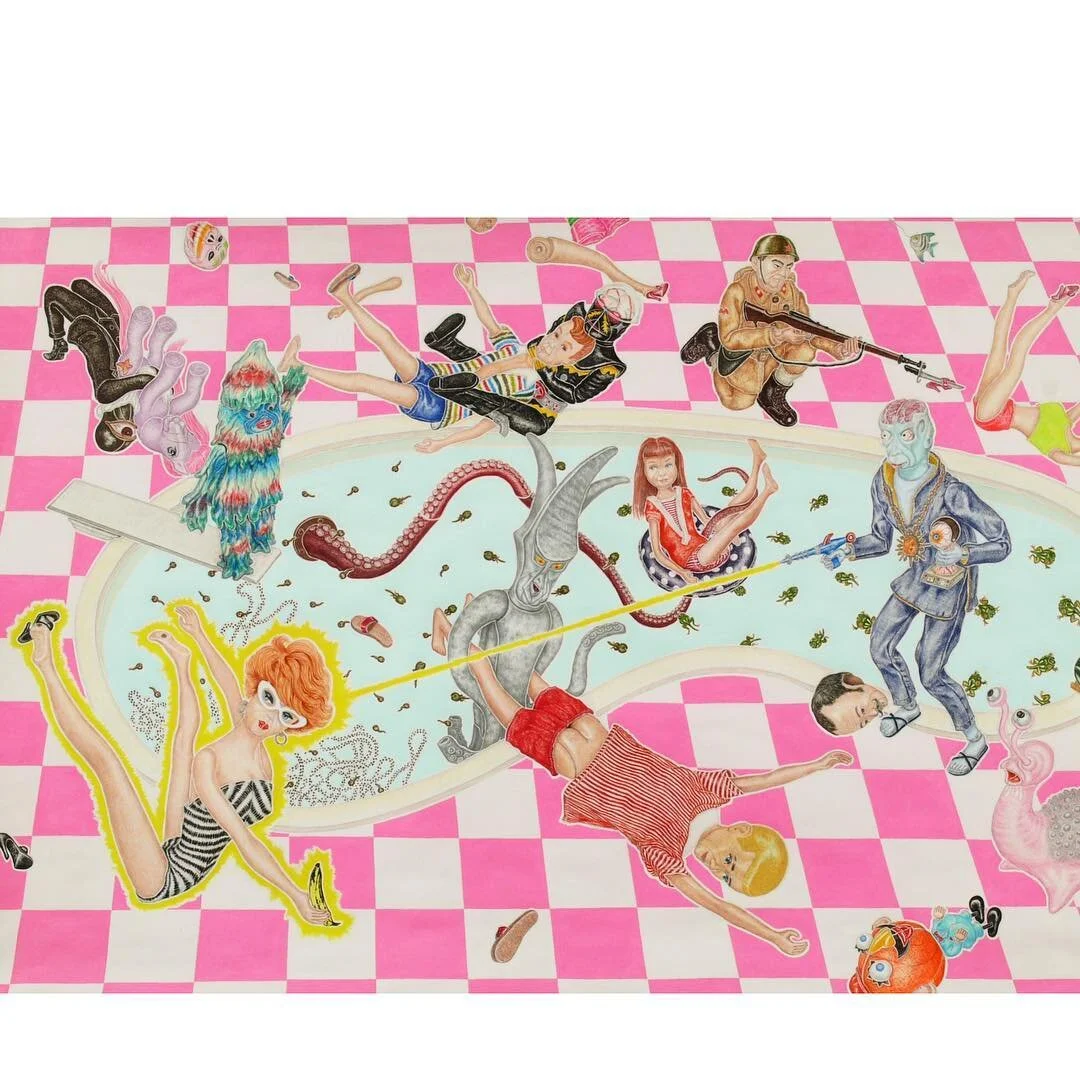 &ldquo;Poolside&rdquo;(Toy story 1961)#artwork #barbie #ken #midgedoll #allen #skipper #drevil #captainaction #mrpotatohead #gijoejapaneseimperialsoldiers #ザザーン#バイラス星人 #なめごん ＃一ッ目タイタン#はかいだー #mylittlepony