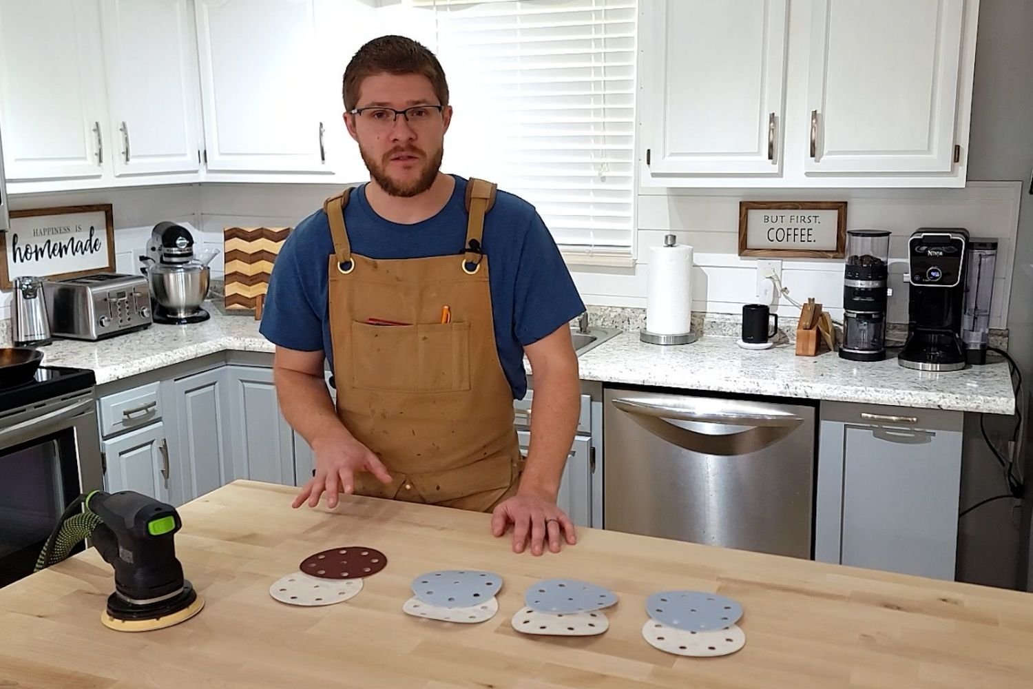 How To Refinish A Butcher Block Island or Countertop — Tyler Brown  Woodworking