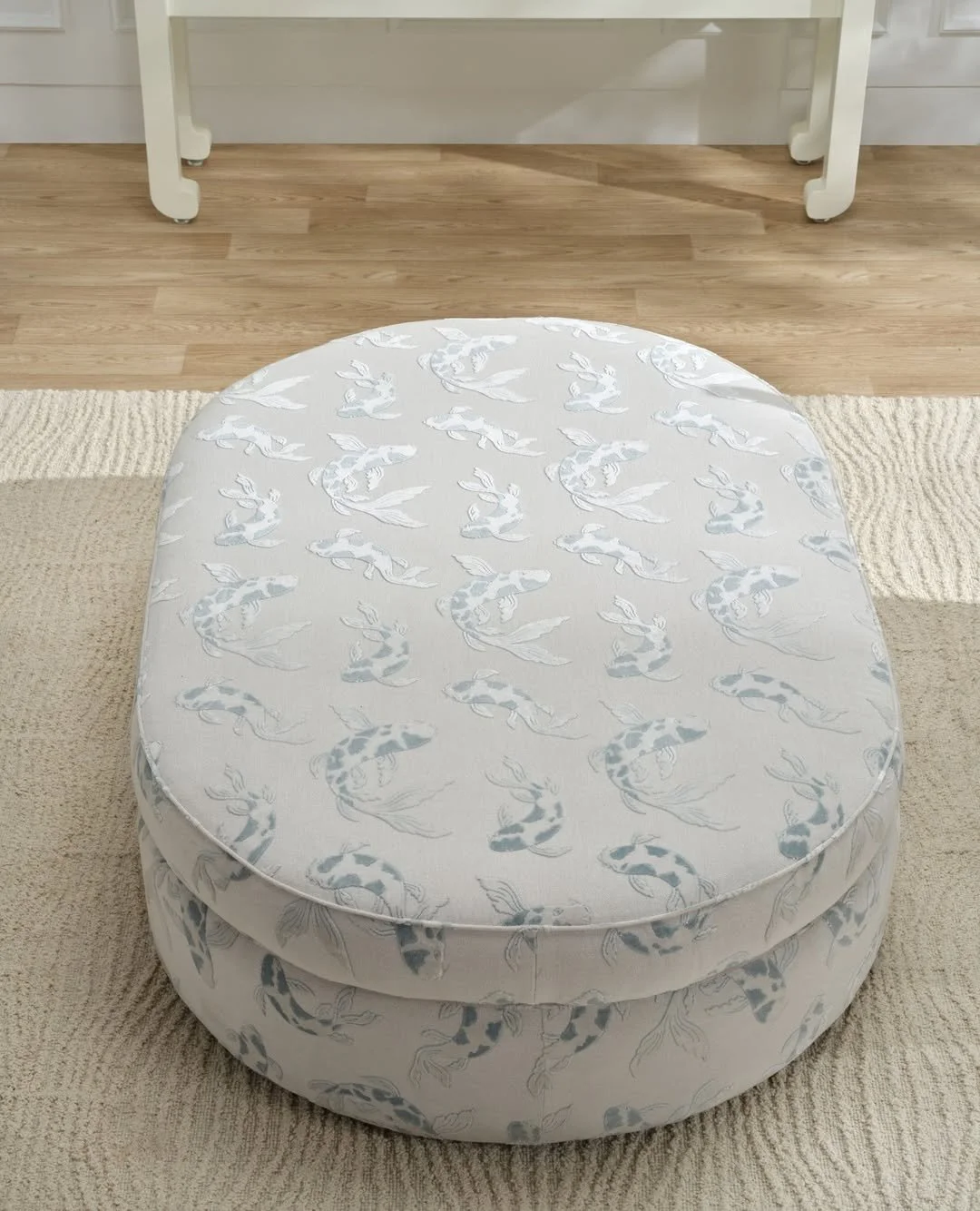 Laguna Vendor: Burton James

Playful shape meets plush comfort&mdash;the Weston Ottoman from @burtonjamesinc adds a lively accent to any space, available in multiple sizes to suit your style.