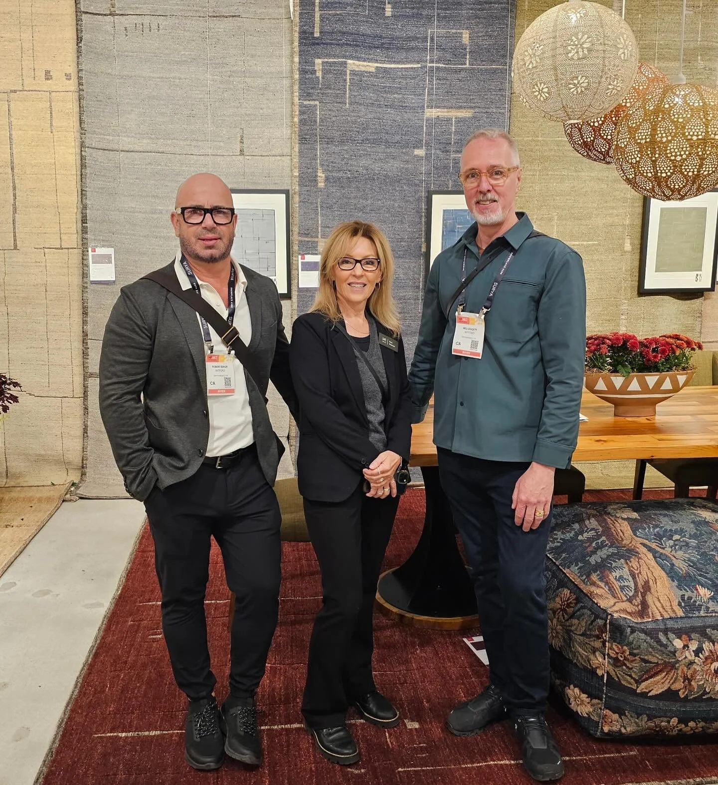 DAY 1 @highpointmarket kicks off with Witford -SF & @loloirugs
Robbie and Wil with Beth Woerner of @loloirugs discovering their newest collection launches that redefine elevated living. 
Every weave, every finish, every detail speaks intention.