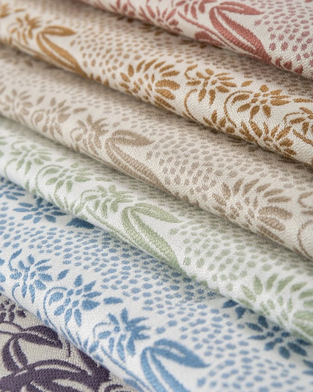 Say bonjour to Sylvie from @materialworks_home &mdash; a mid-scale floral that blends the romance of French design with the artistry of traditional block printing. Chic, soft, and effortlessly refined, it brings a whisper of Parisian charm to any spa