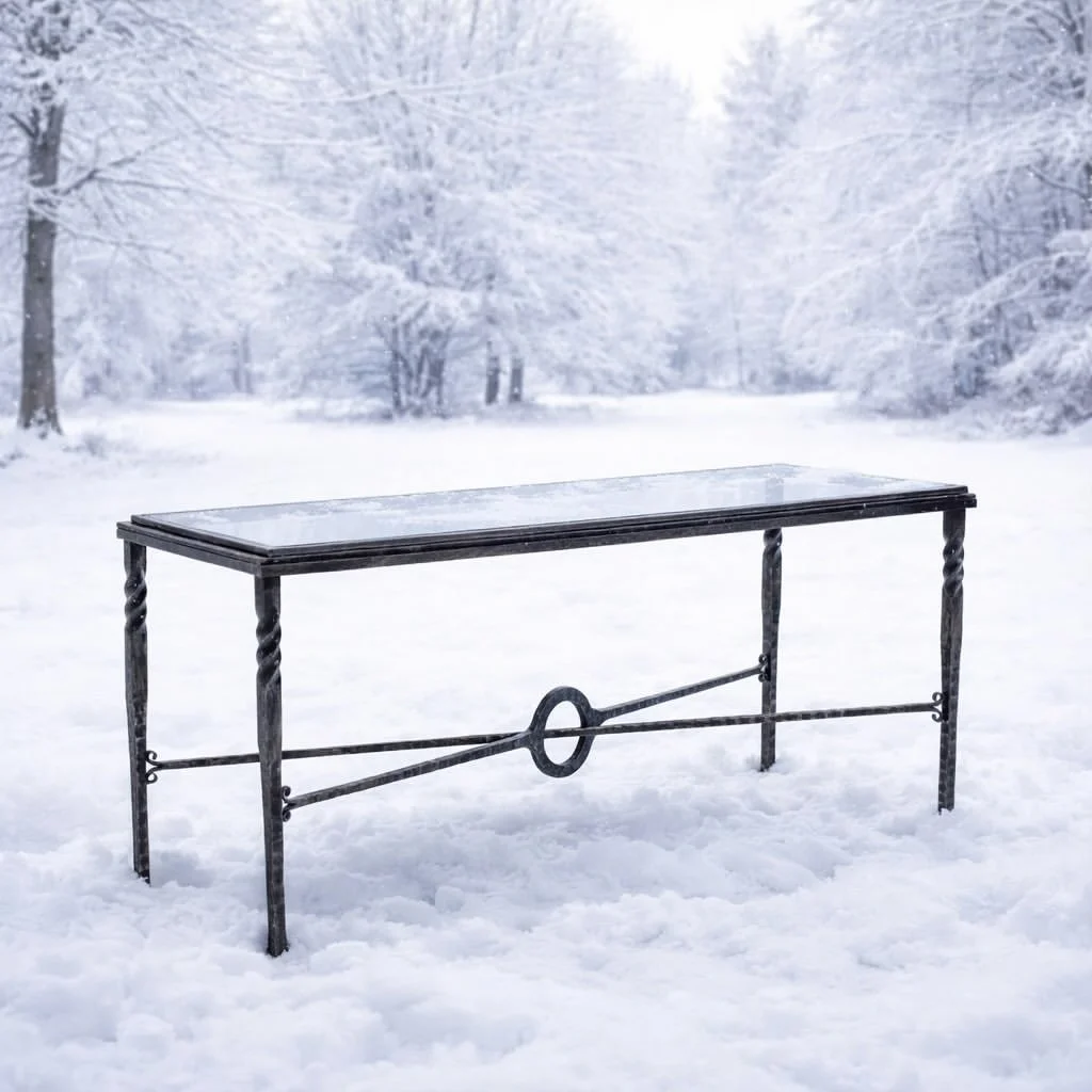 The Omega Console by @charlestonforge brings quiet strength and refined balance to any setting&mdash;an enduring piece that feels effortlessly at home, wherever it lives.