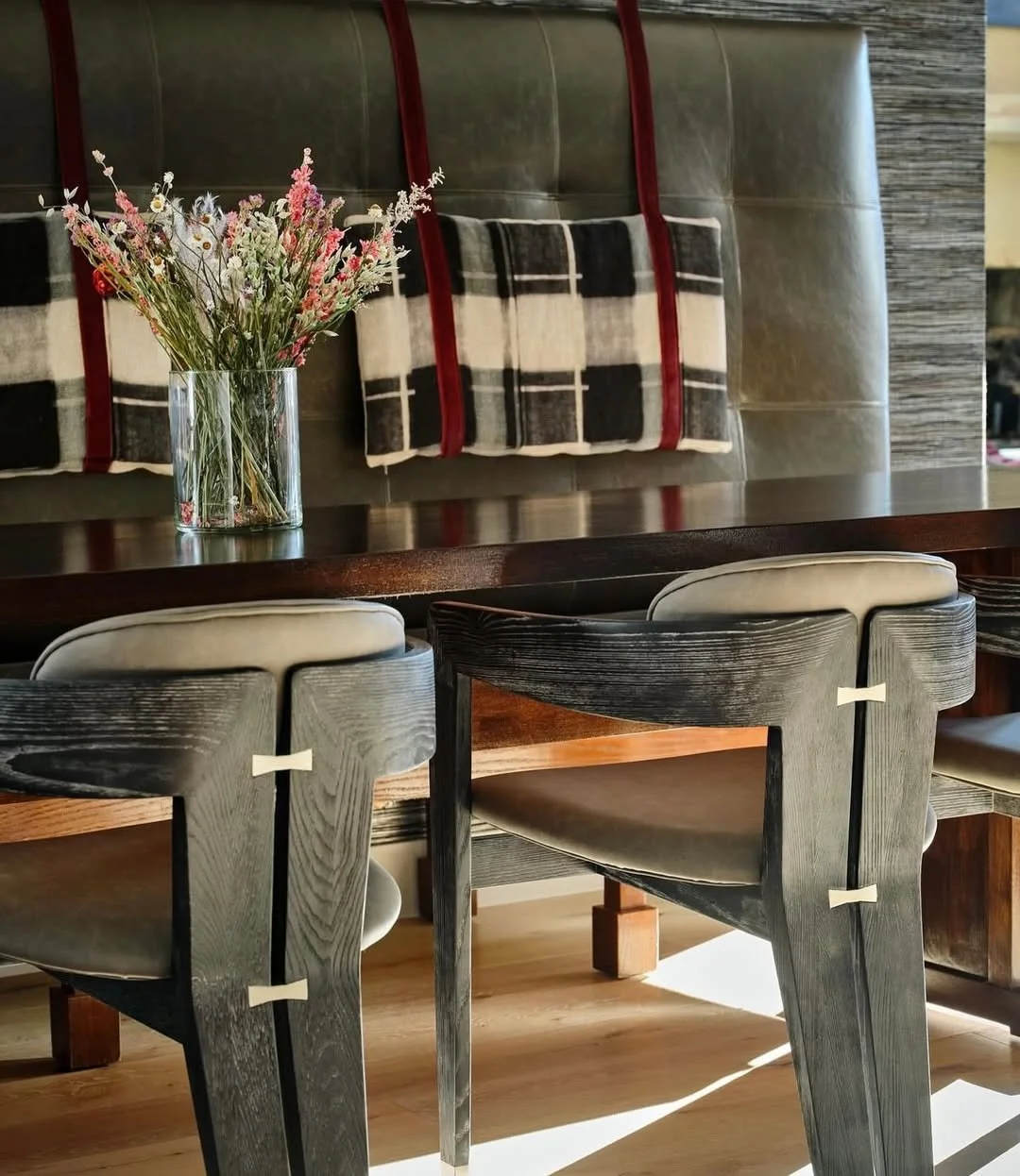 Dining, beautifully composed.

The Maryl Dining Chairs from @InterludeHome frame the table with quiet sophistication &mdash; sculpted lines, tailored upholstery, and a presence that feels both poised and welcoming.

Made for lingering conversations, 