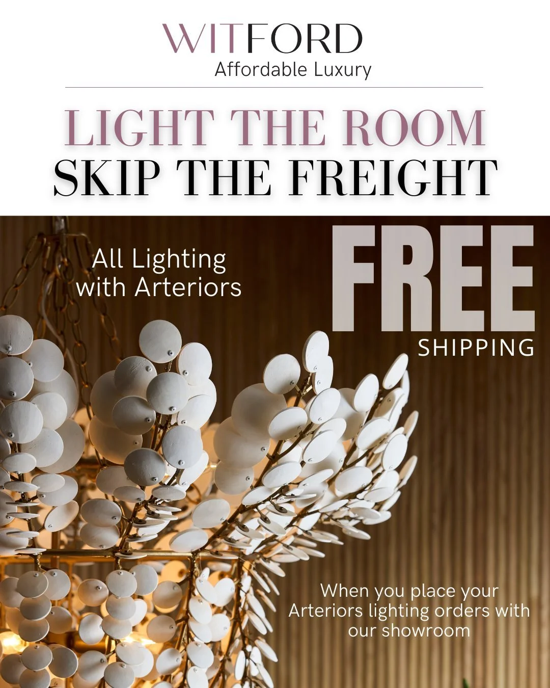 Light the Room - Skip the Freight. 

When you place your Arteriors lighting orders with our showroom, you receive FREE Shipping!

@arteriorshome lighting is all about presence. Bold silhouettes, sculptural forms, and the kind of pieces that anchor a 