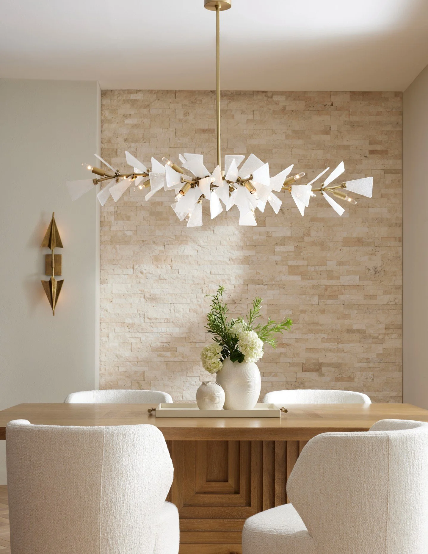 Free Shipping on All Arteriors Lighting orders, if placed with our showroom.

The Delmar Chandelier from @arteriorshome is a bold expression of movement, light, and sculptural drama.

Antique brass-plated steel forms the architectural foundation of t