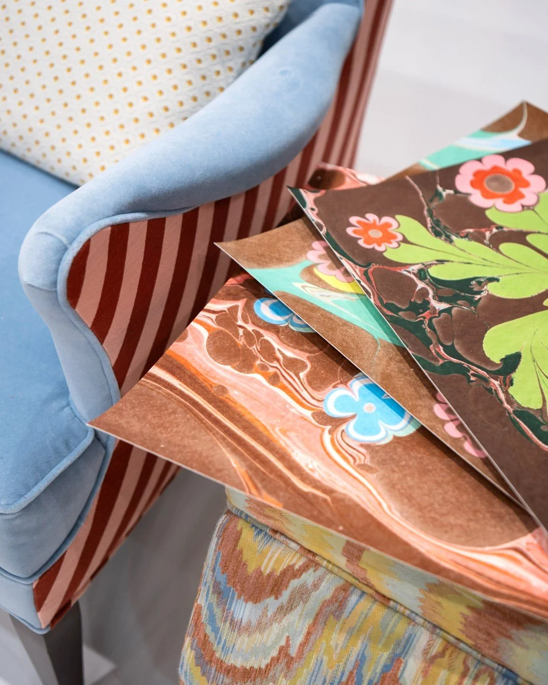 Where art finds its perfect medium.

Prints by Morgan Walker (@bymelving) meet textiles by @materialworks_home in a collaboration that feels both instinctive and inevitable. Color, gesture, and surface come together in a way that blurs the line betwe