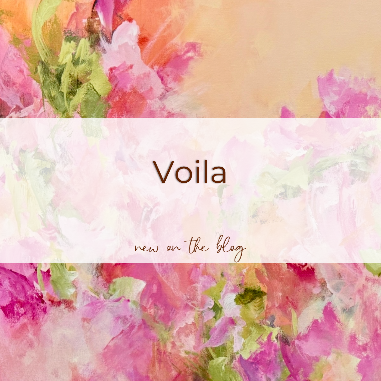 When You Try Something New, Voila! Something in You Opens