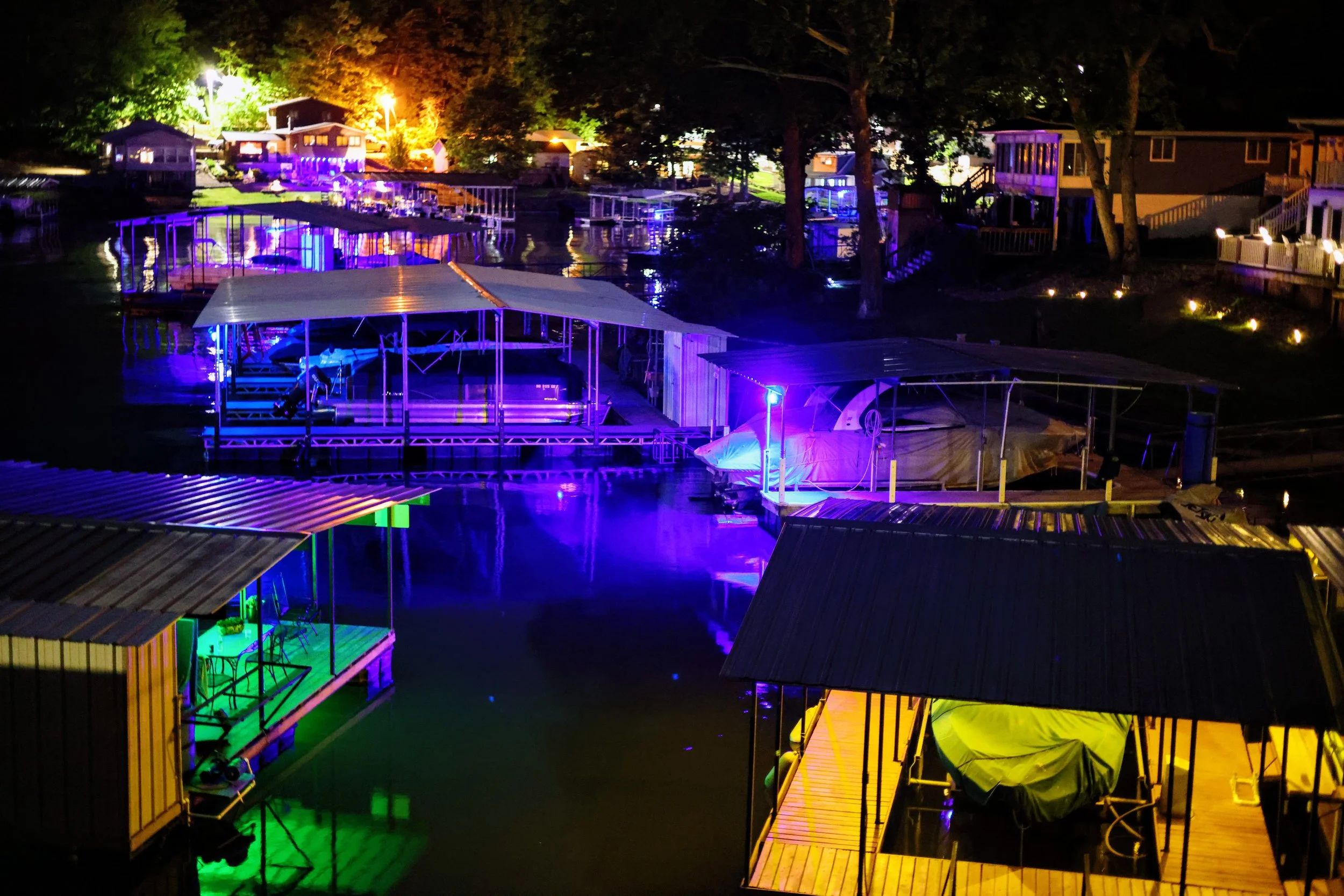 Boat Docks at Night
