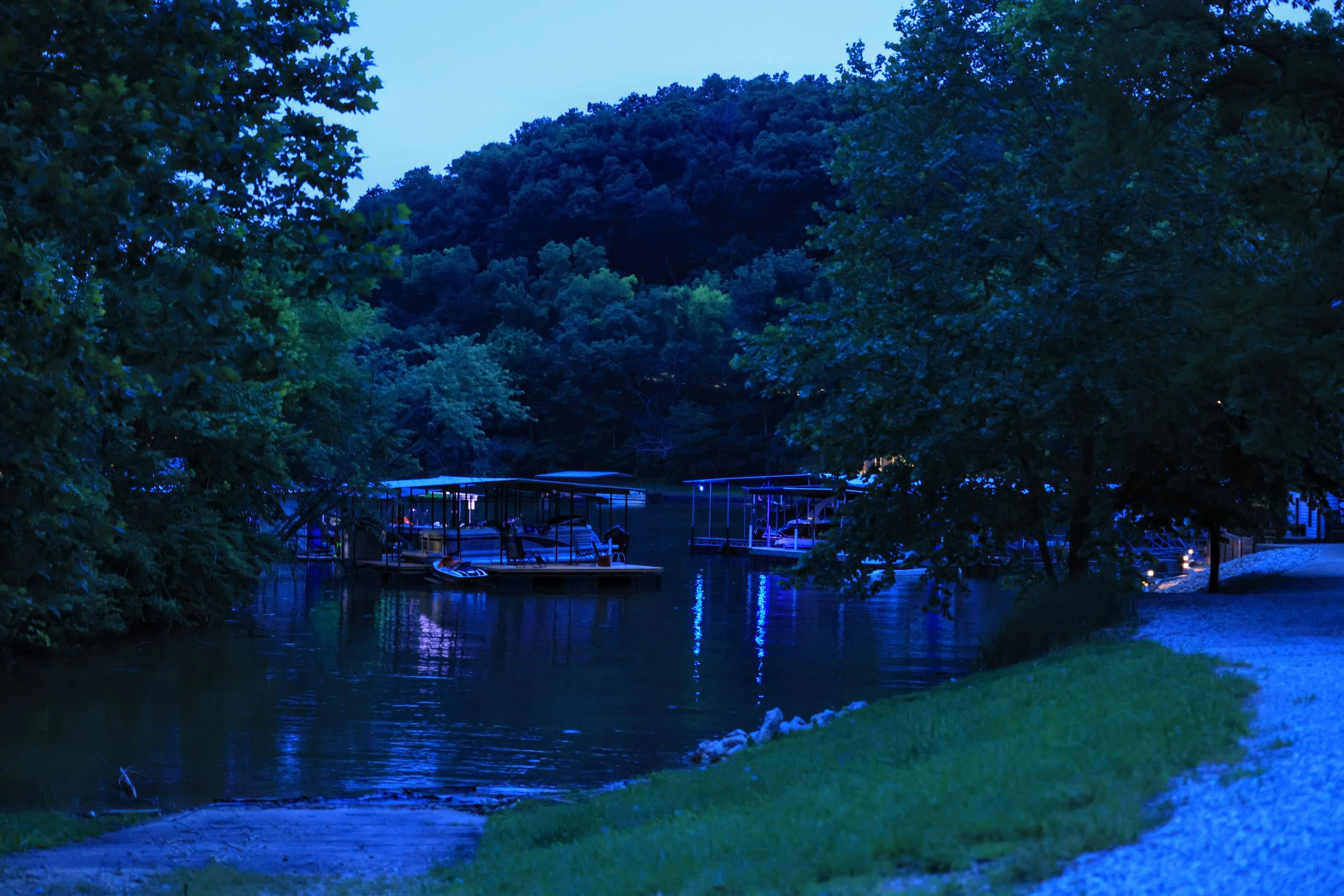 Boat Docks at Night