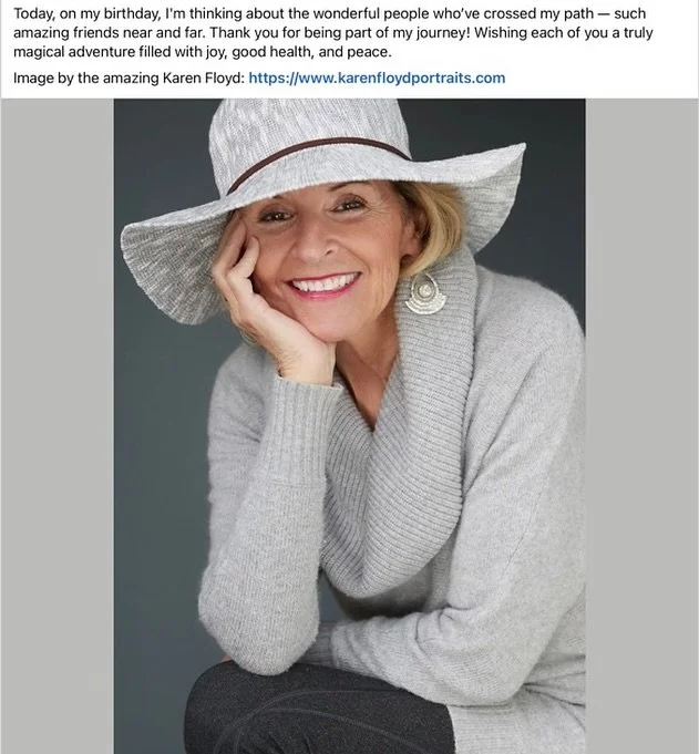 KAREN FLOYD PORTRAITS AT WORK 📸

&ldquo;Karen,
For the last several years, I&rsquo;ve used your images of me to create a direct and personal connection with my Facebook friends and clients. 

My latest post, featuring this one of your photographs, r