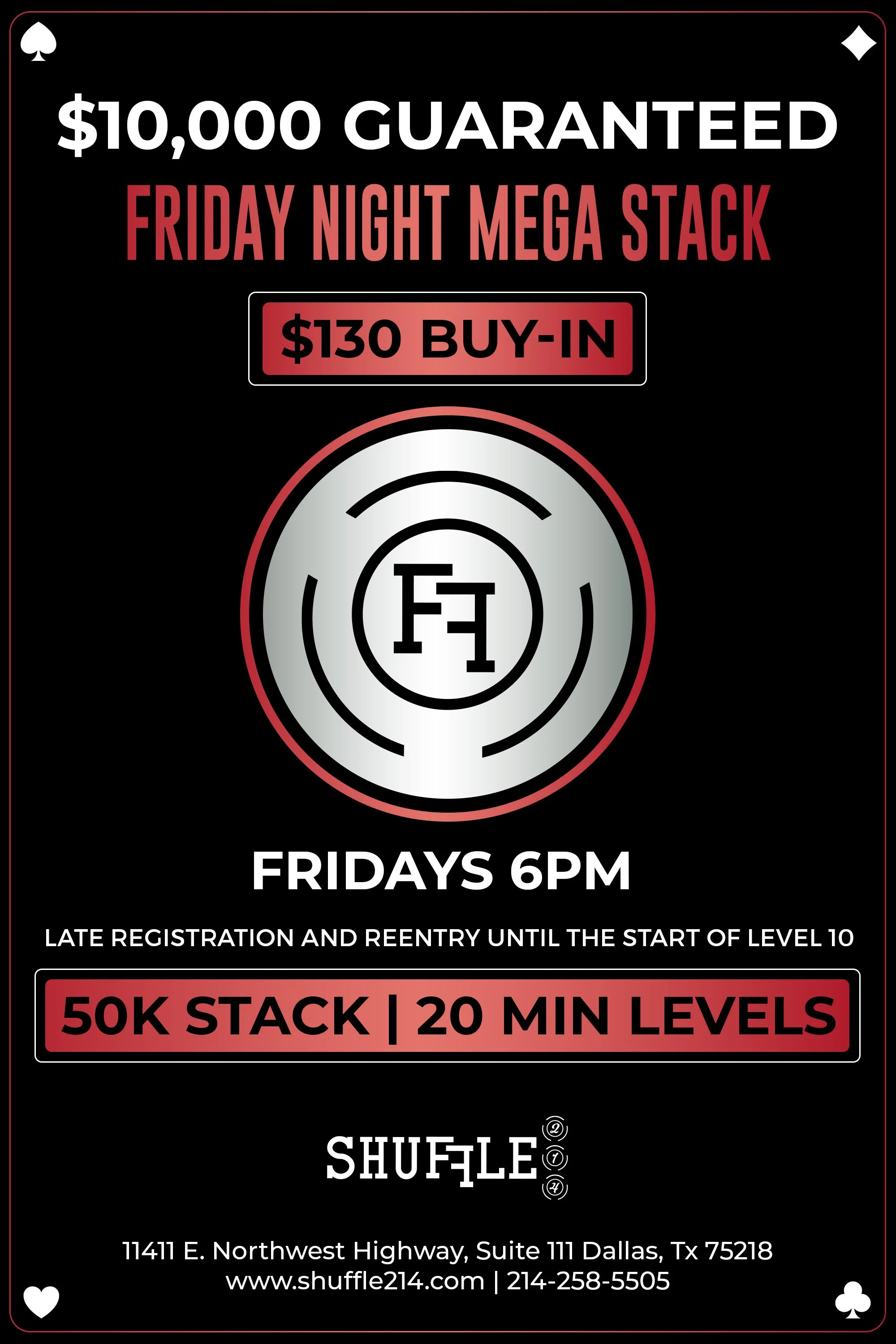 Shuffle 214 Dallas's Premium Poker Club