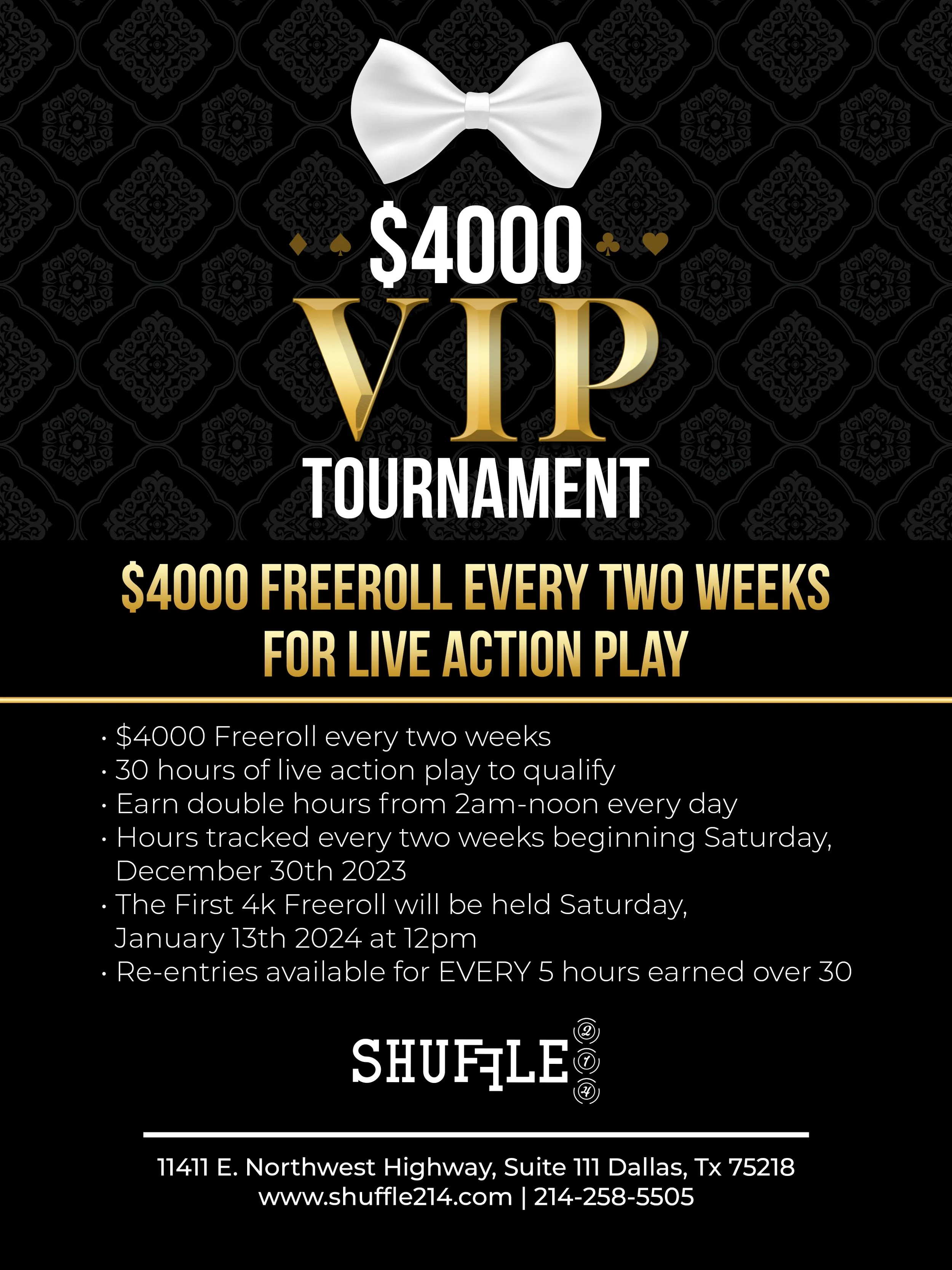 Shuffle 214 Dallas's Premium Poker Club