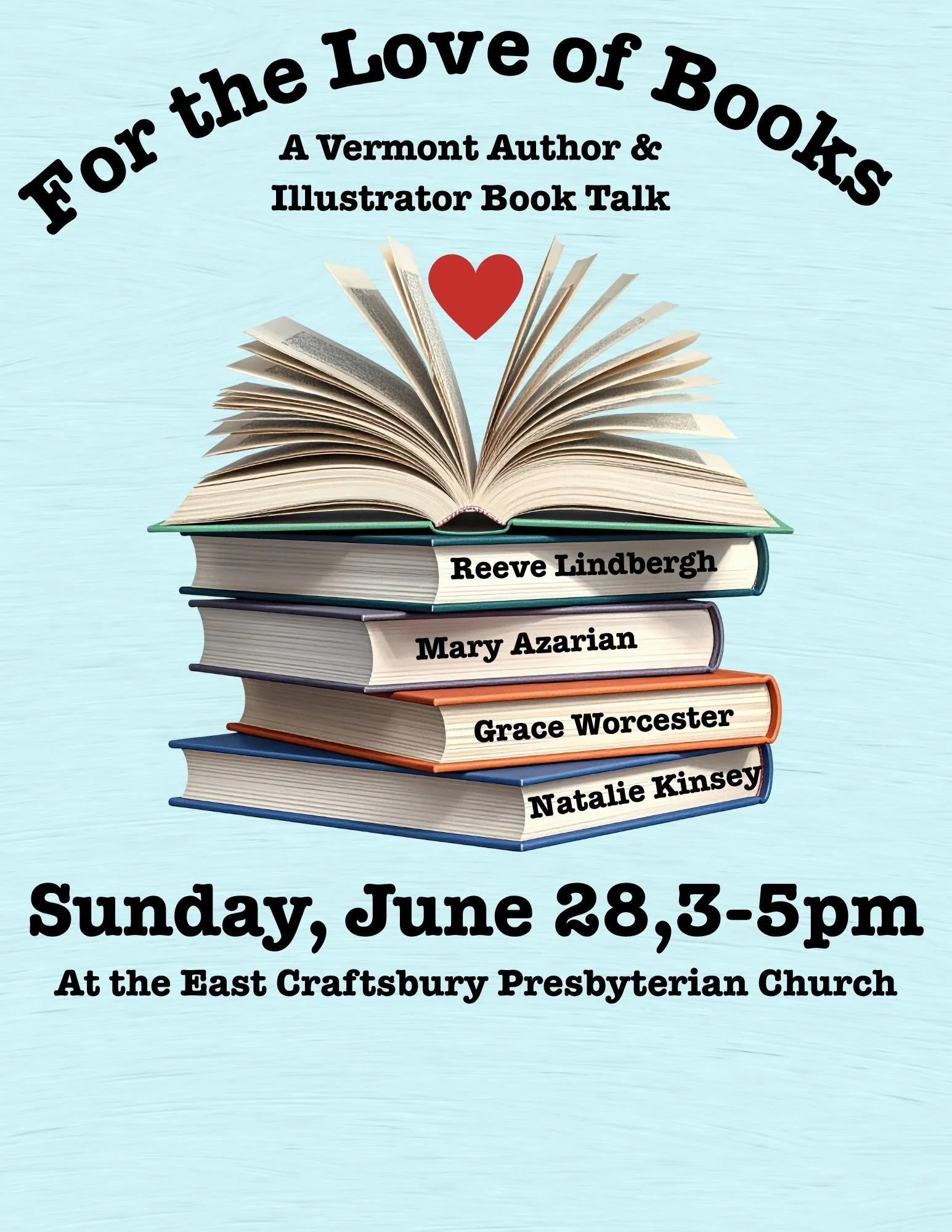 For the love of books: Vermont author and illustrator book talk 