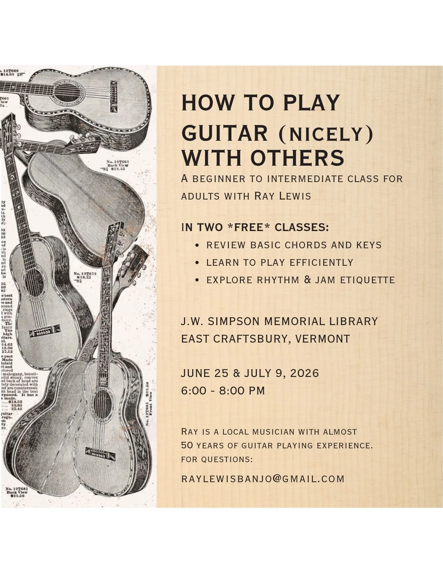 How to play guitar (nicely) with others 