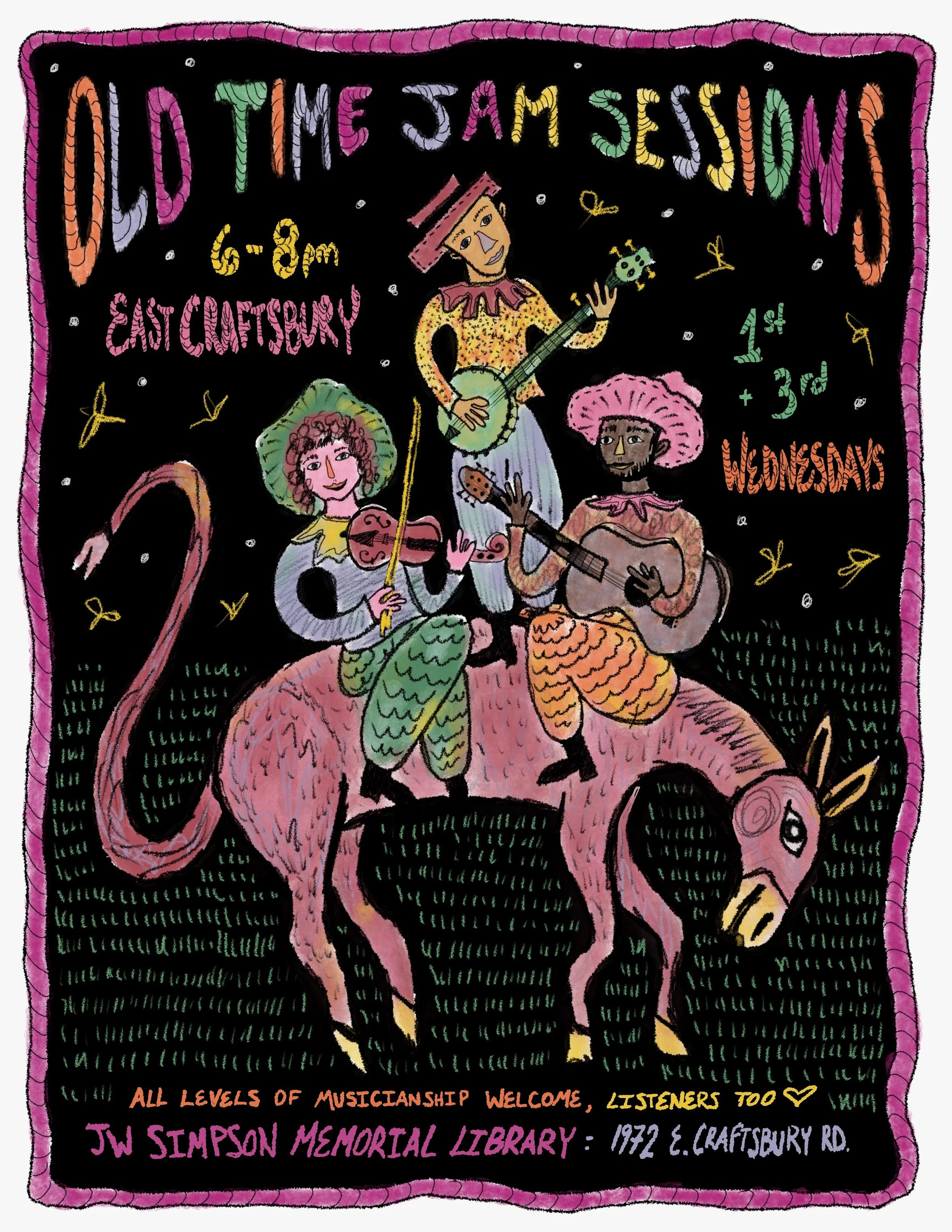 Old-time music jam session