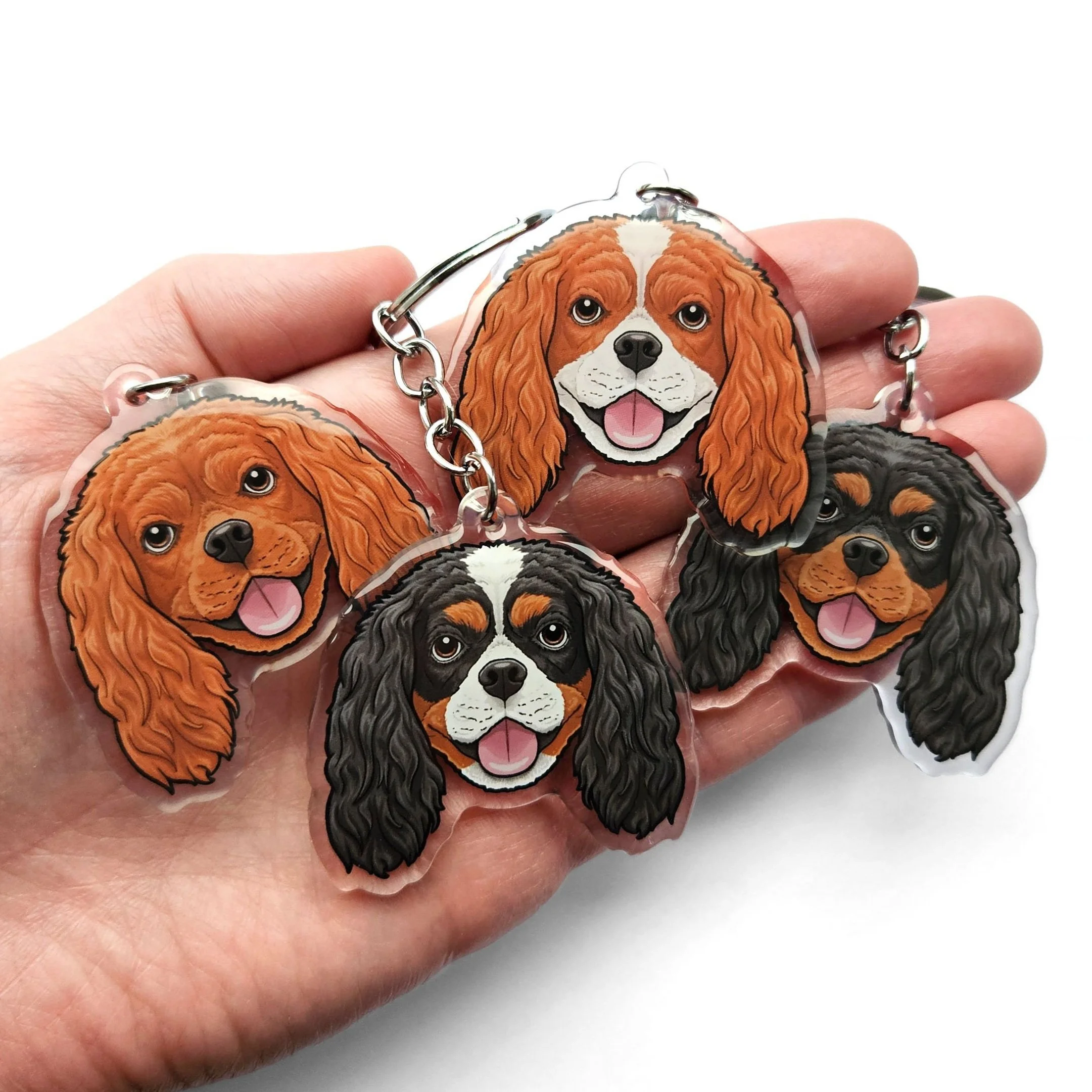 King Charles Cavalier keyring