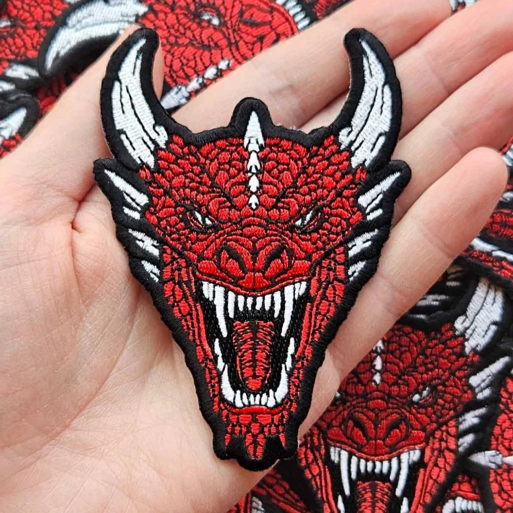 WESTERN DRAGON EMBROIDERY PATCH