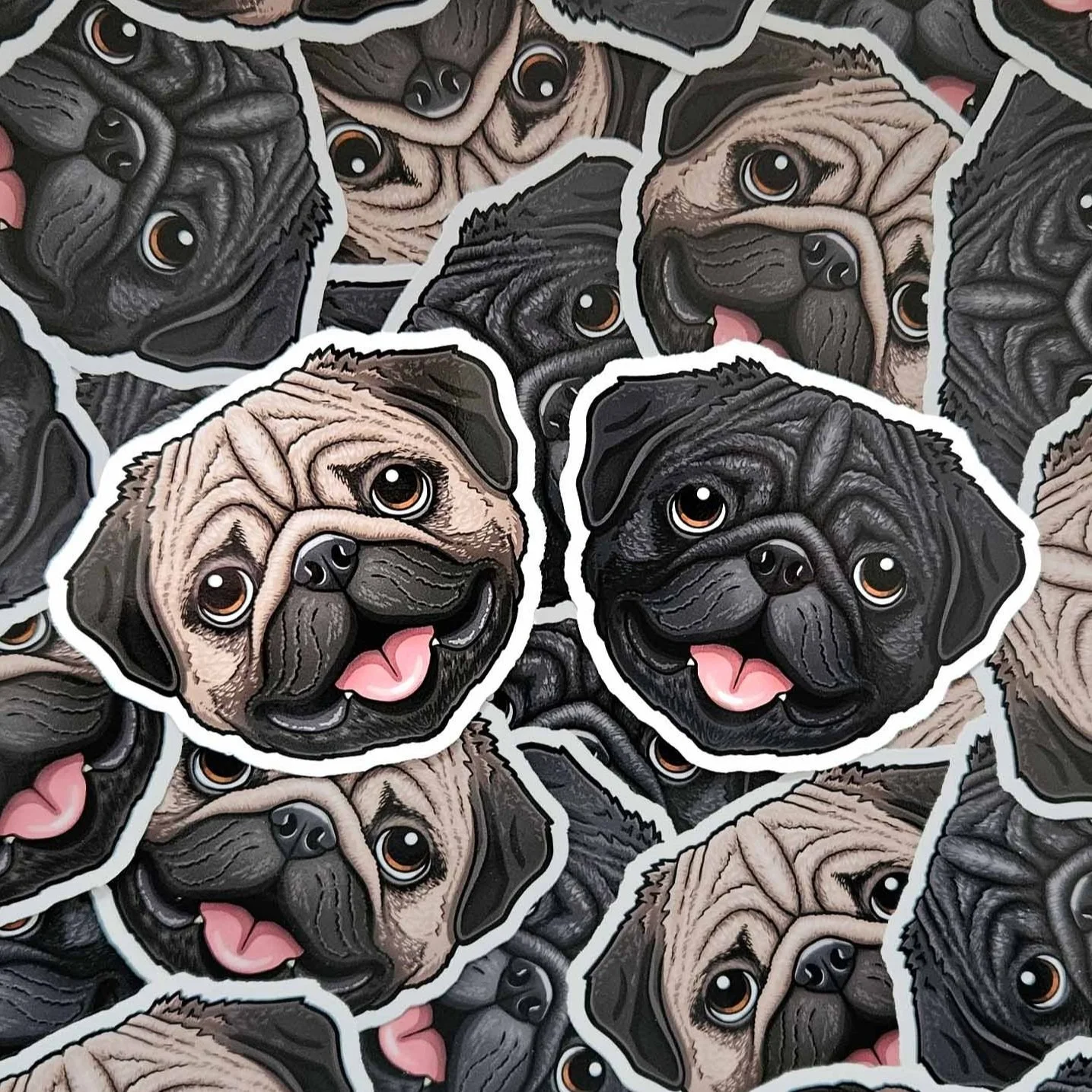 Pug stickers