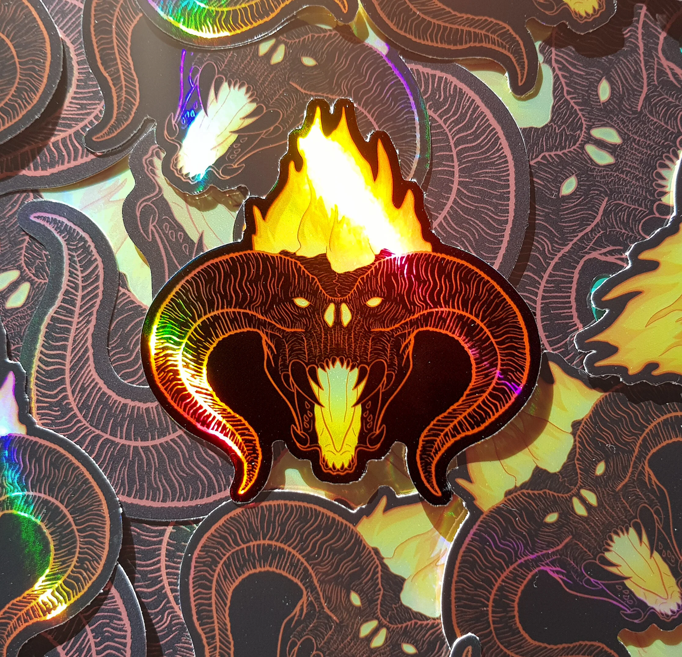 Balrog sticker holographic bundle lord of the rings finished.jpg